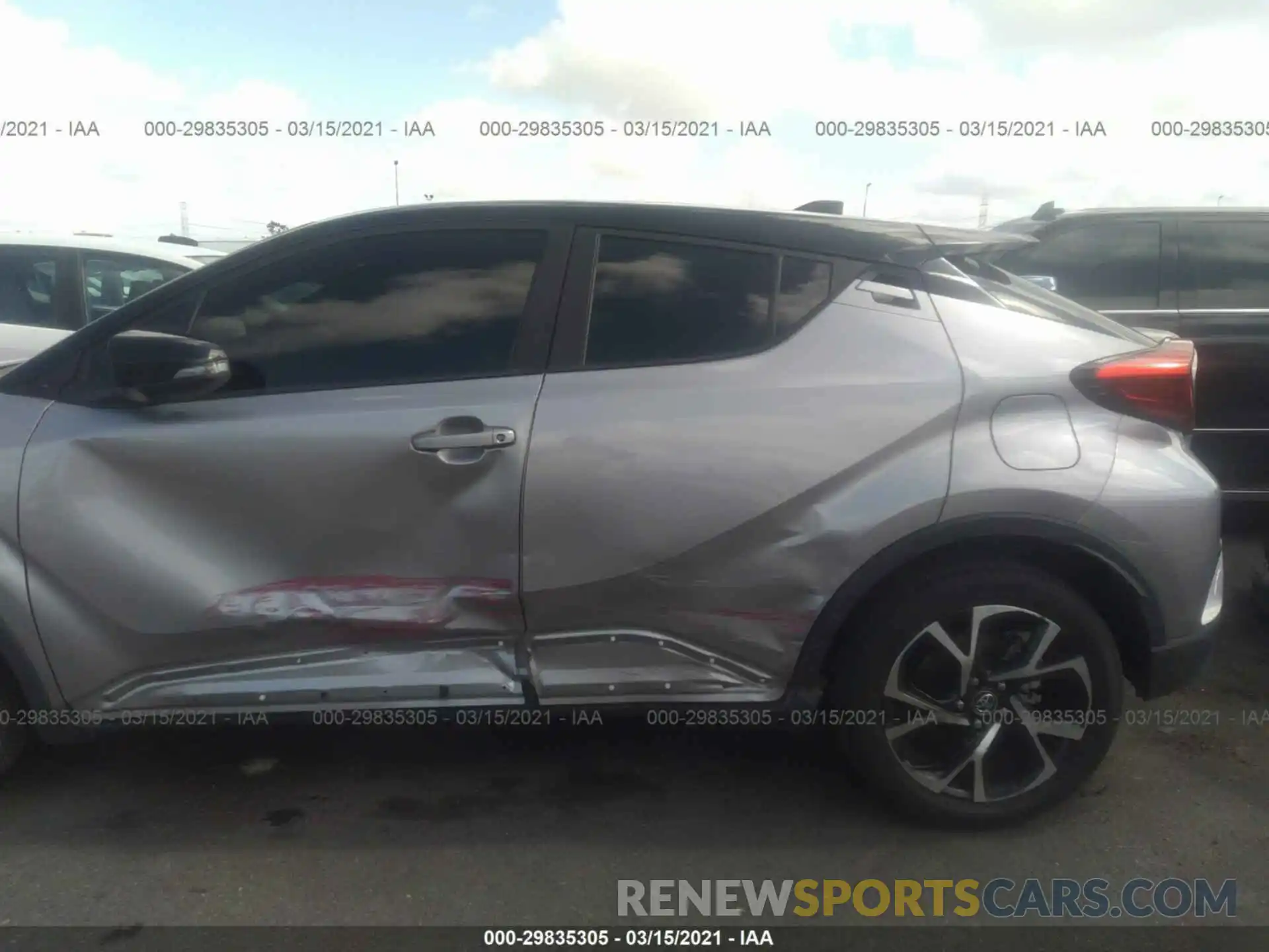 6 Фотография поврежденного автомобиля JTNKHMBXXK1030571 TOYOTA C-HR 2019