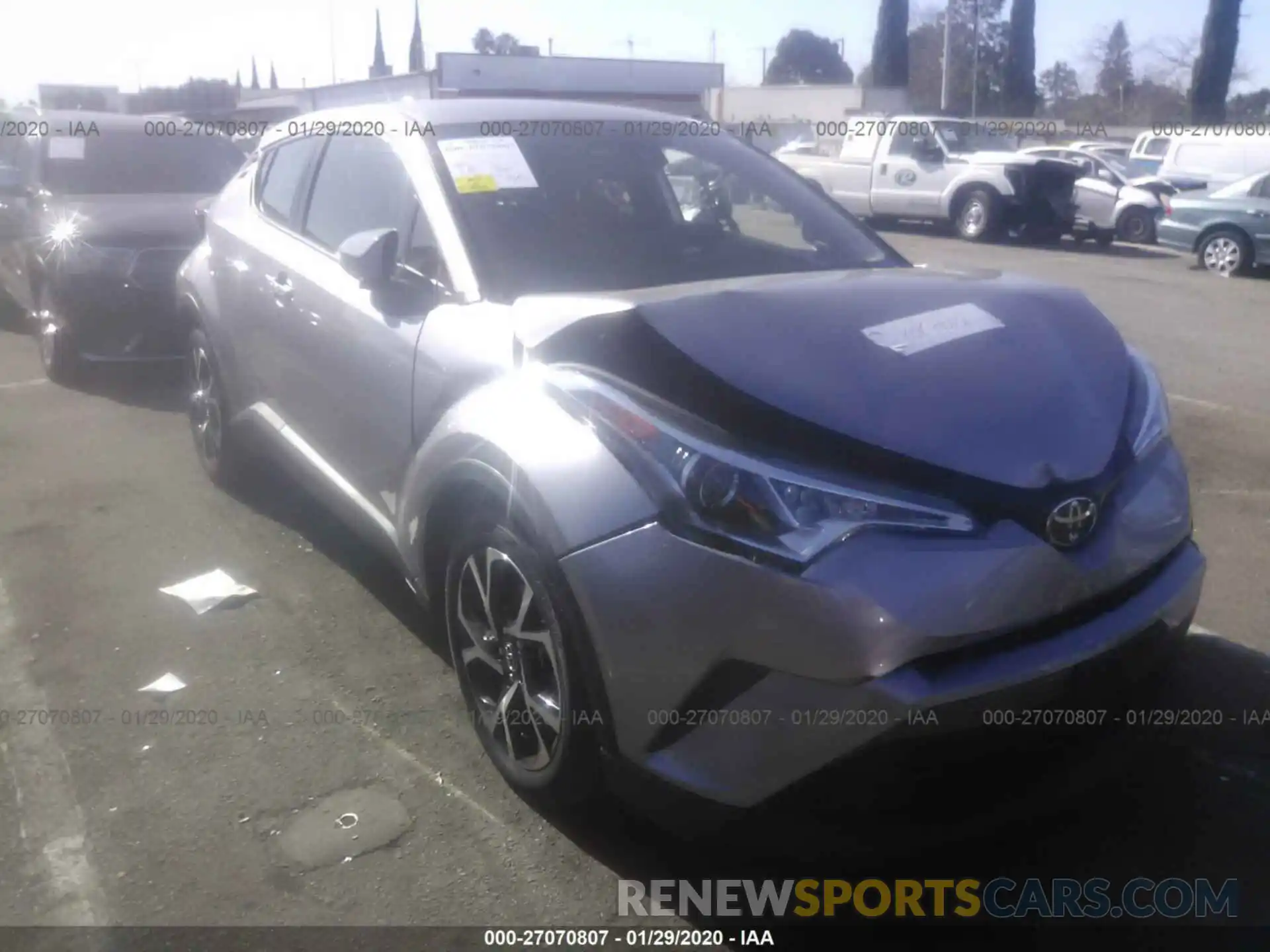 1 Photograph of a damaged car JTNKHMBXXK1031638 TOYOTA C-HR 2019