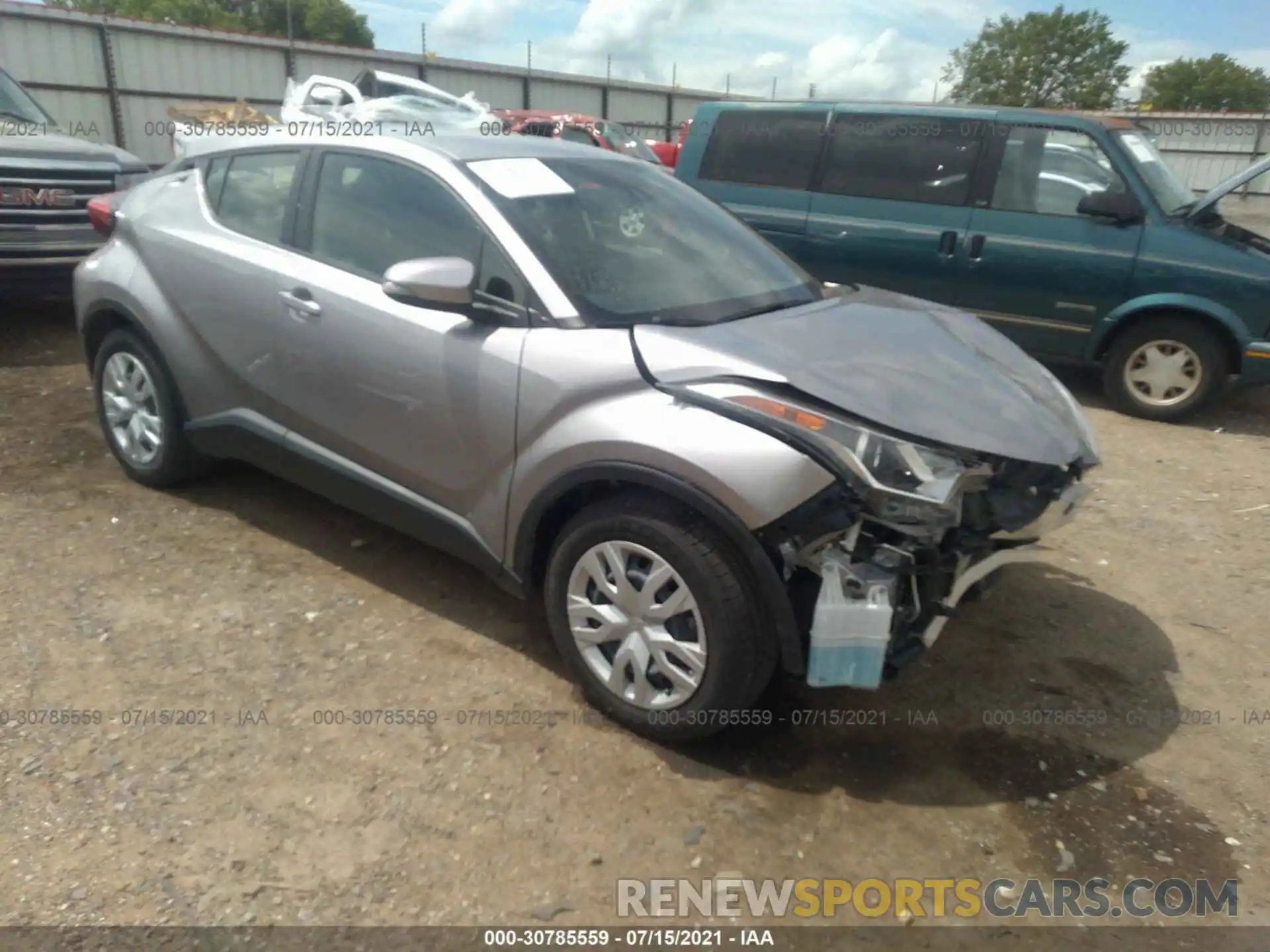 1 Photograph of a damaged car JTNKHMBXXK1032398 TOYOTA C-HR 2019