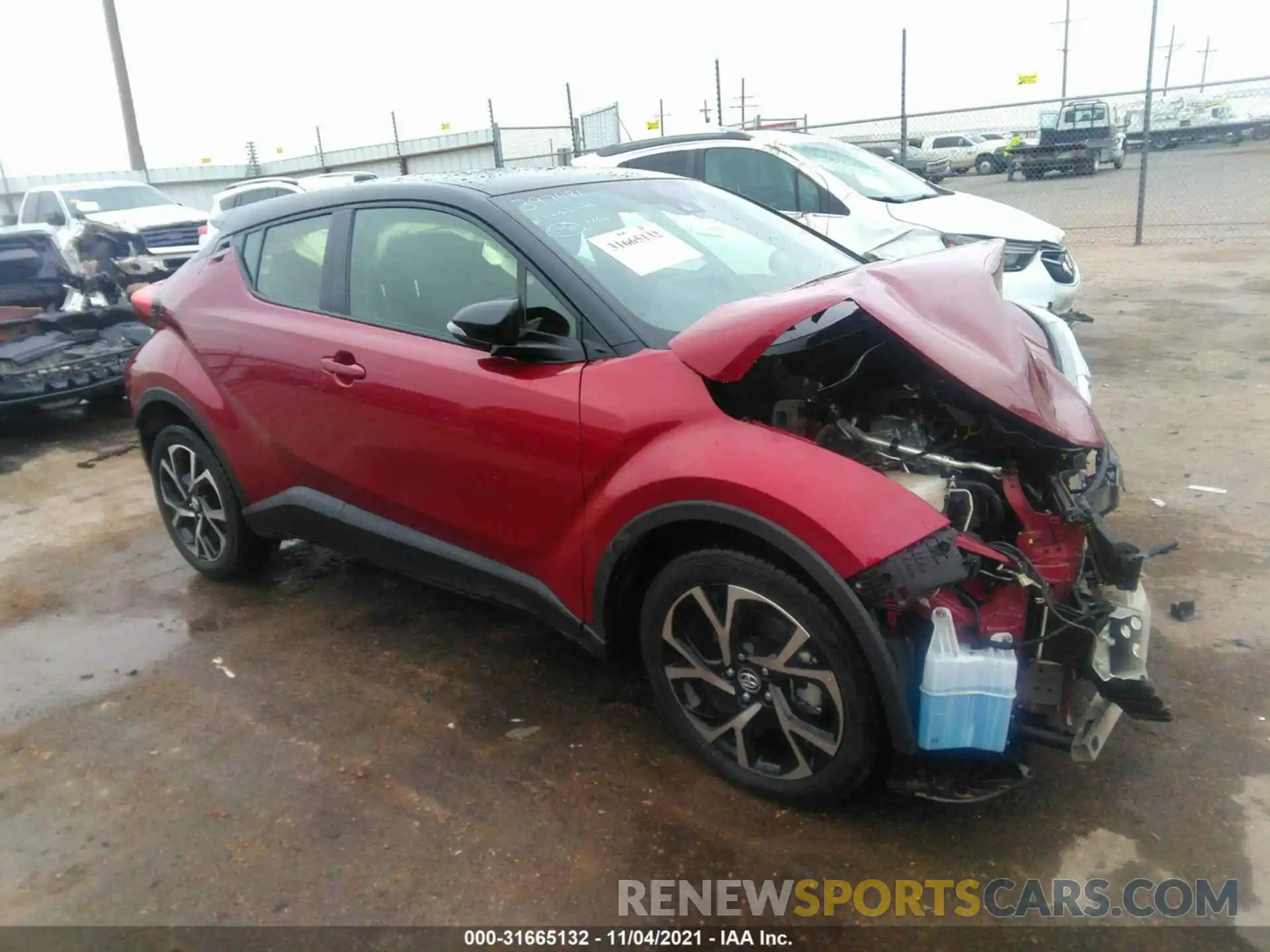 1 Photograph of a damaged car JTNKHMBXXK1034216 TOYOTA C-HR 2019