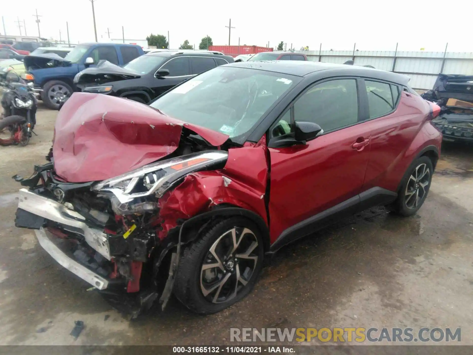 2 Photograph of a damaged car JTNKHMBXXK1034216 TOYOTA C-HR 2019