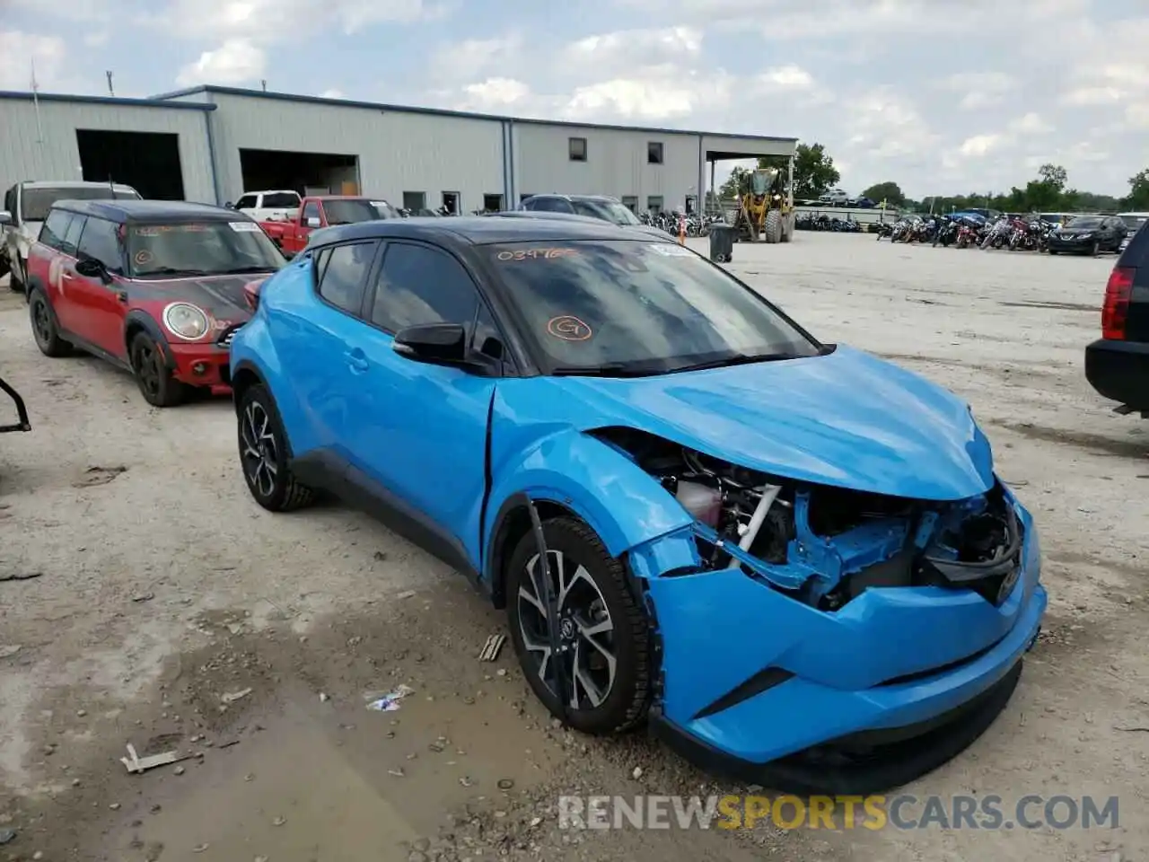 1 Photograph of a damaged car JTNKHMBXXK1034765 TOYOTA C-HR 2019