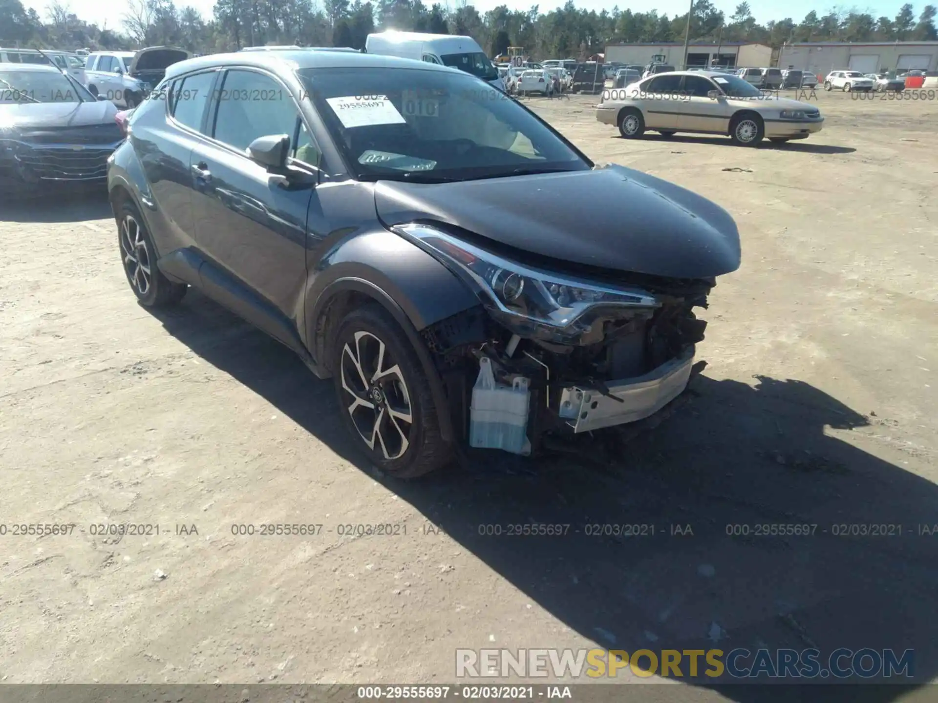 1 Photograph of a damaged car JTNKHMBXXK1035494 TOYOTA C-HR 2019