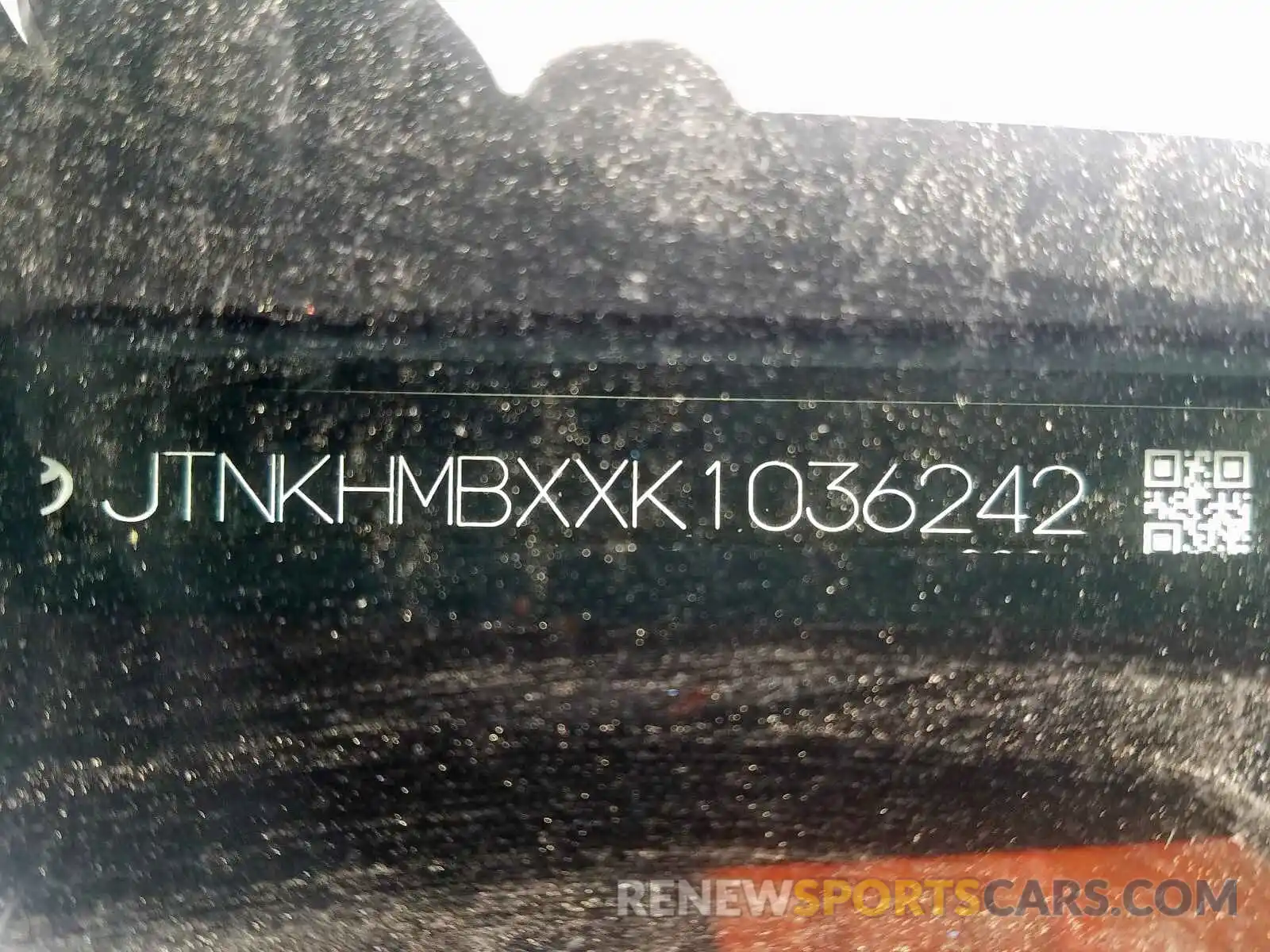 10 Photograph of a damaged car JTNKHMBXXK1036242 TOYOTA C-HR 2019