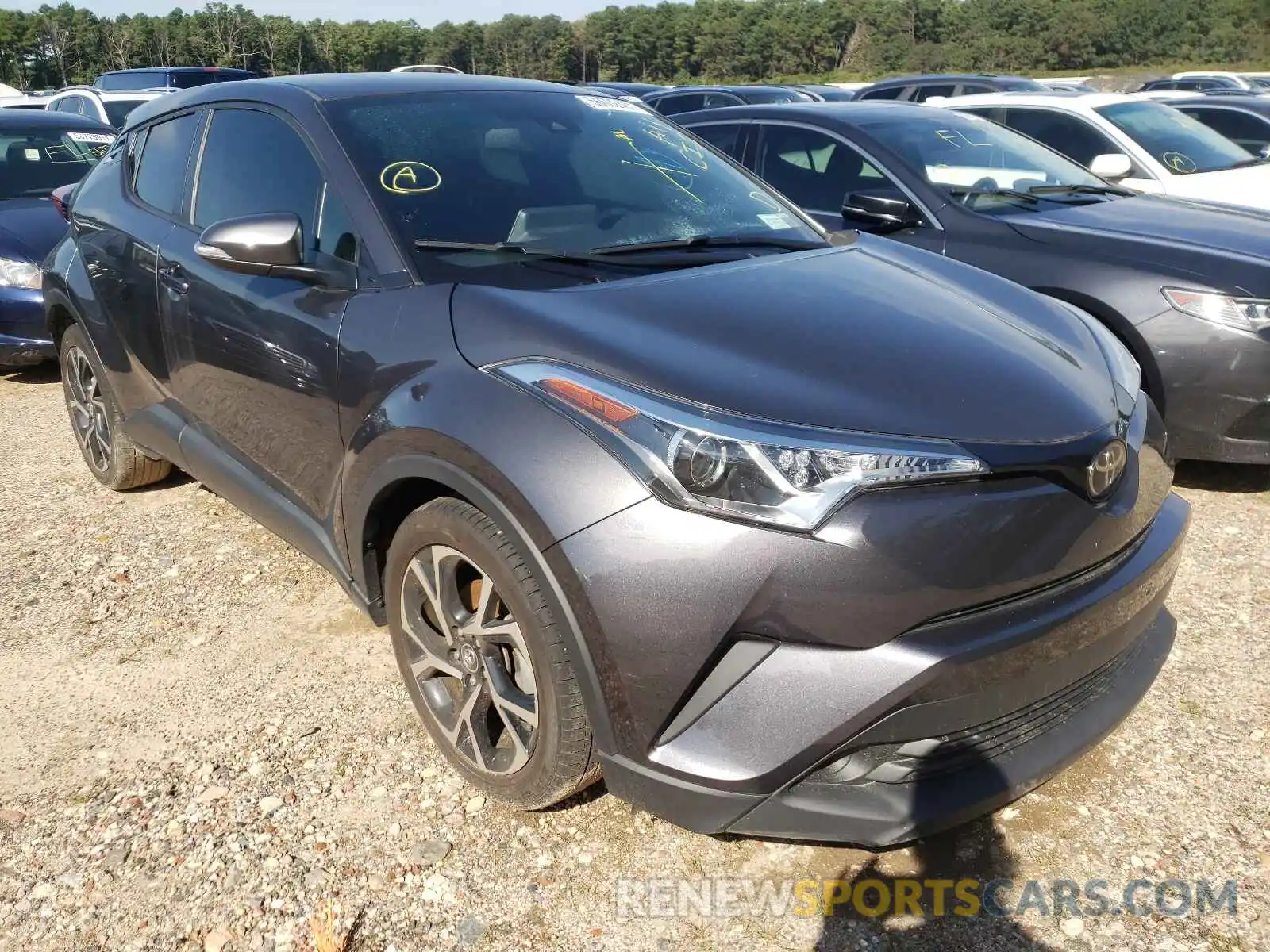 1 Photograph of a damaged car JTNKHMBXXK1038184 TOYOTA C-HR 2019