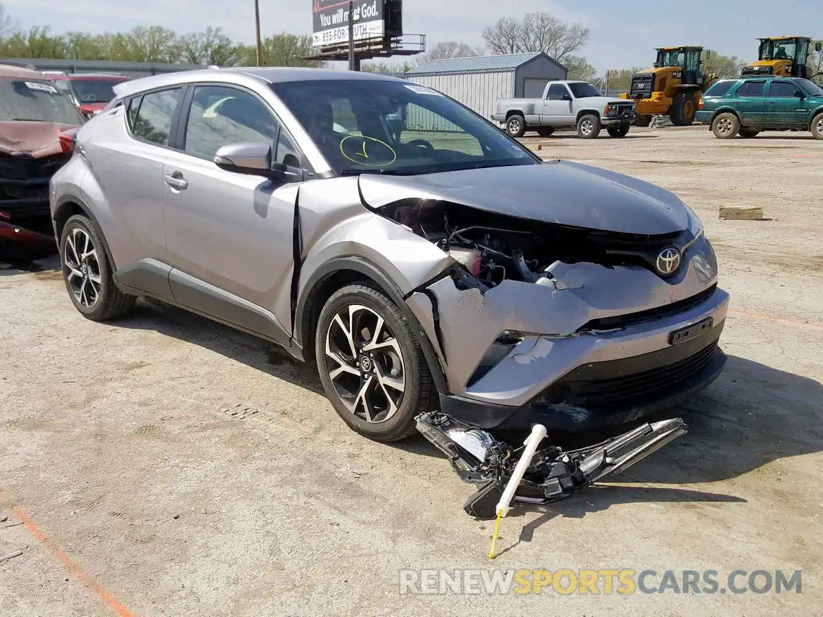 1 Photograph of a damaged car JTNKHMBXXK1041098 TOYOTA C-HR 2019