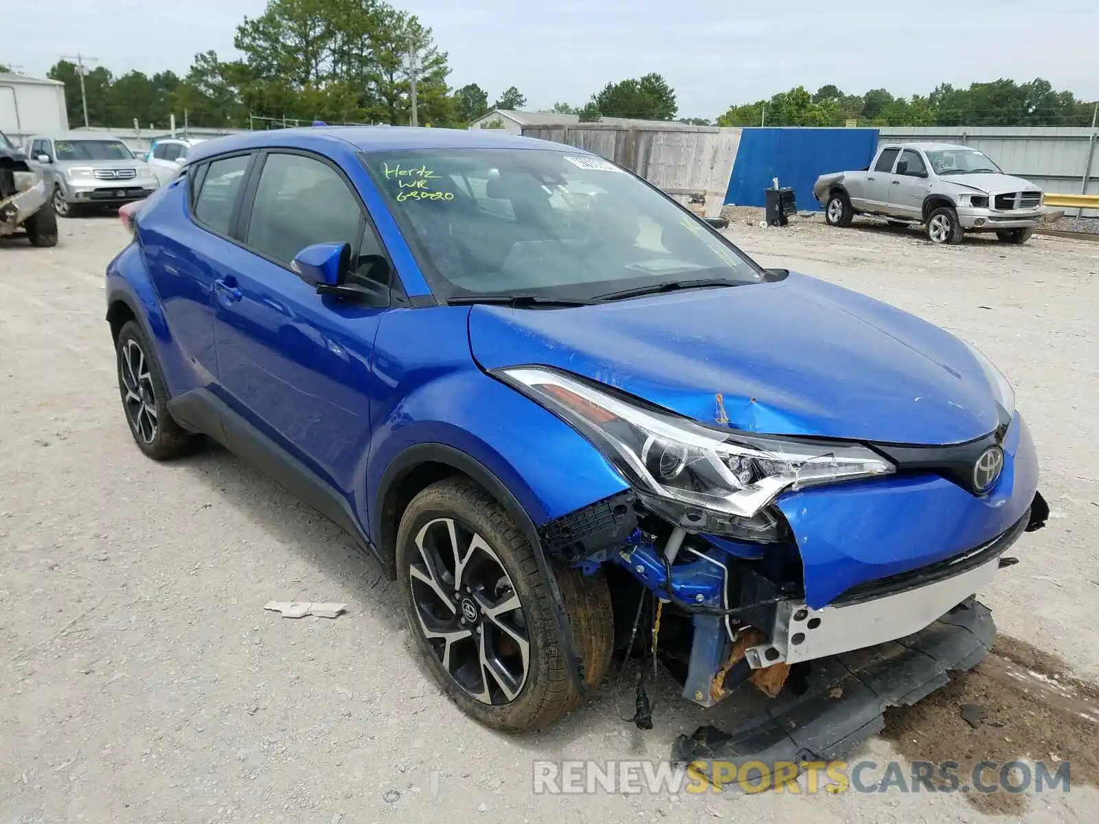 1 Photograph of a damaged car JTNKHMBXXK1042011 TOYOTA C-HR 2019