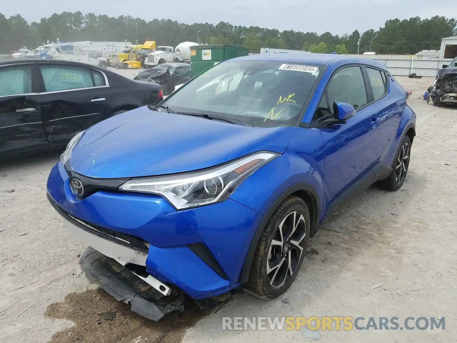 2 Photograph of a damaged car JTNKHMBXXK1042011 TOYOTA C-HR 2019