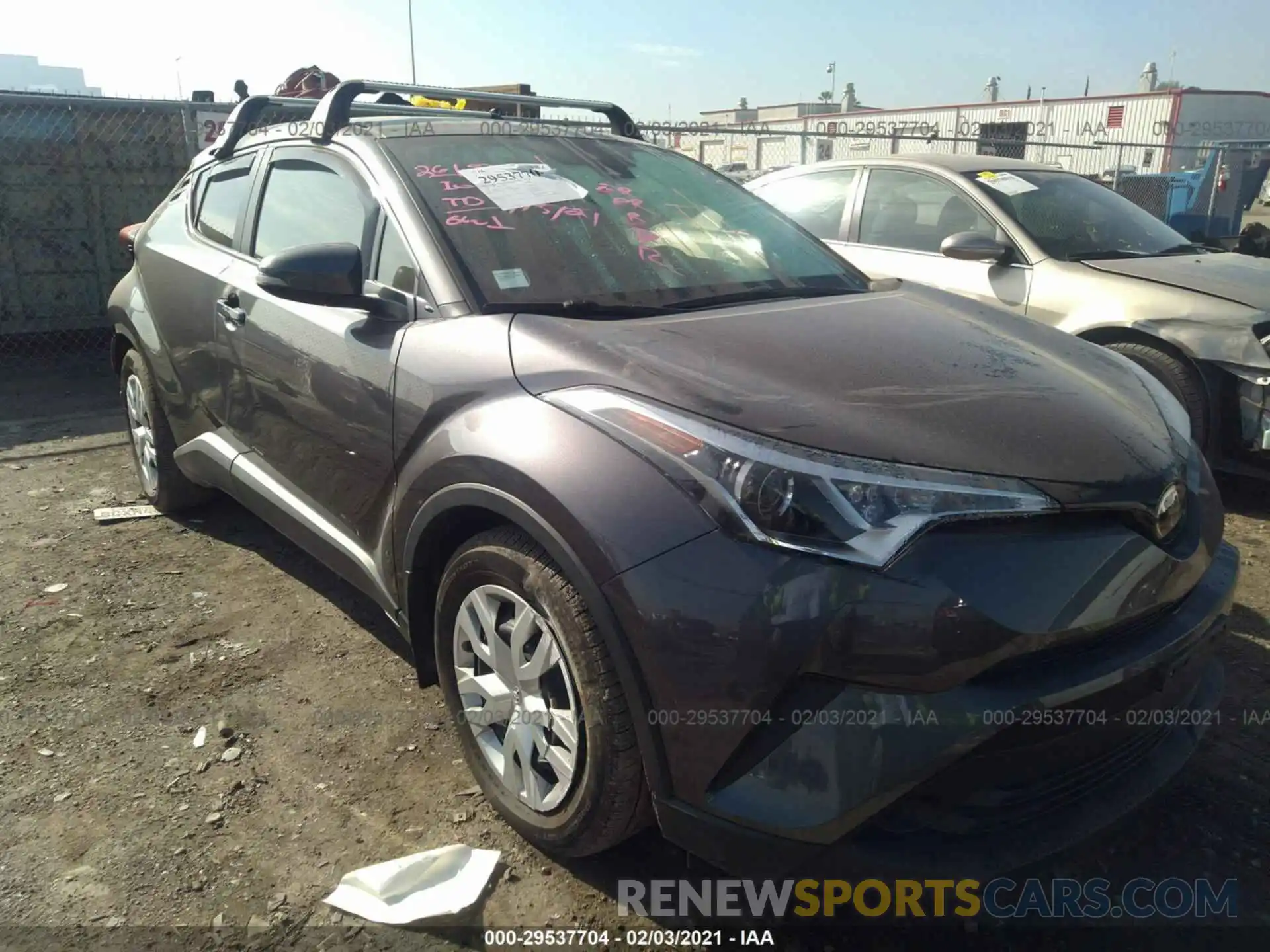 1 Photograph of a damaged car JTNKHMBXXK1043692 TOYOTA C-HR 2019