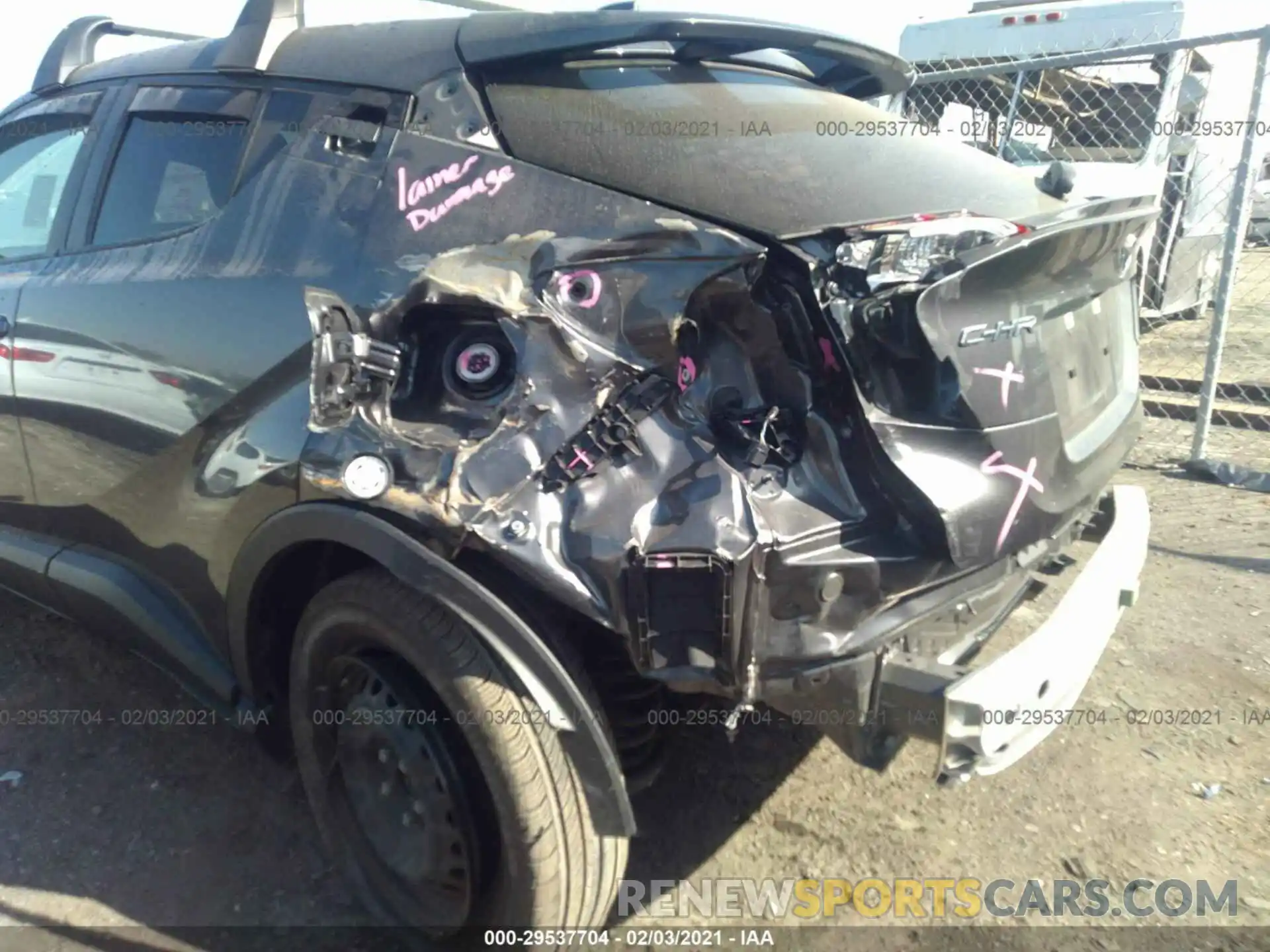 6 Фотография поврежденного автомобиля JTNKHMBXXK1043692 TOYOTA C-HR 2019