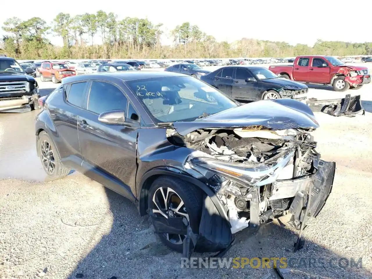 1 Photograph of a damaged car JTNKHMBXXK1044339 TOYOTA C-HR 2019