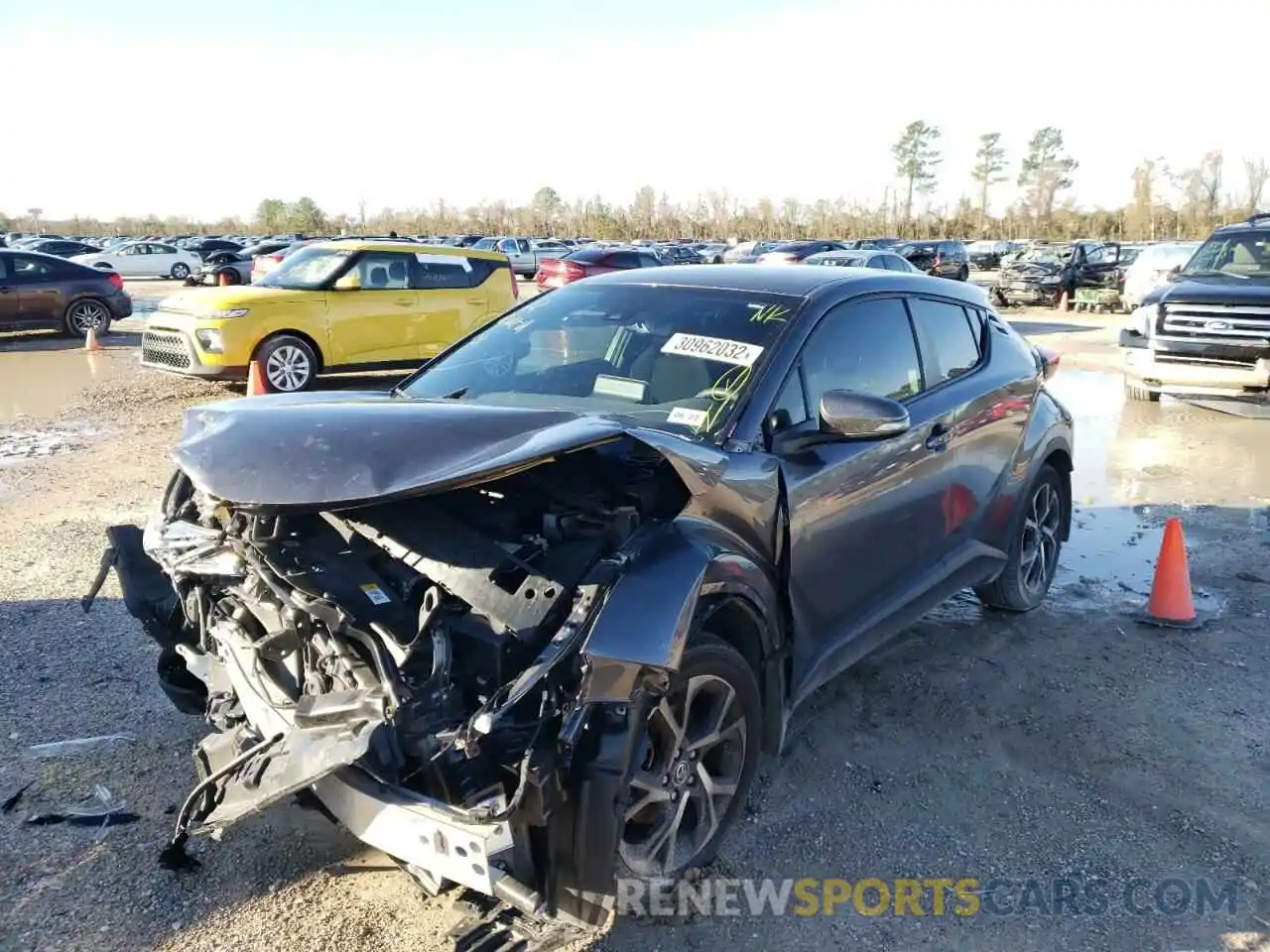 2 Photograph of a damaged car JTNKHMBXXK1044339 TOYOTA C-HR 2019