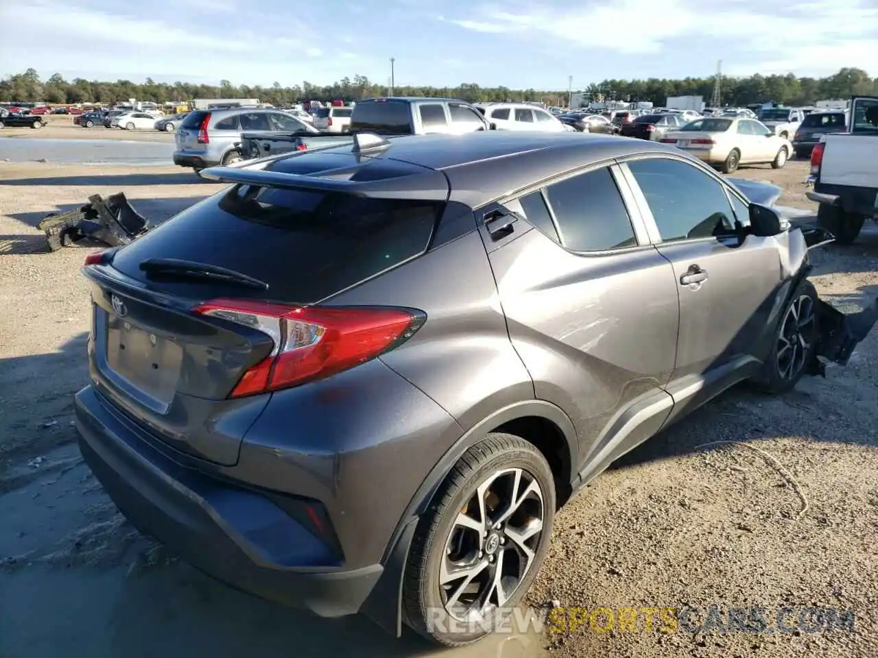 4 Фотография поврежденного автомобиля JTNKHMBXXK1044339 TOYOTA C-HR 2019