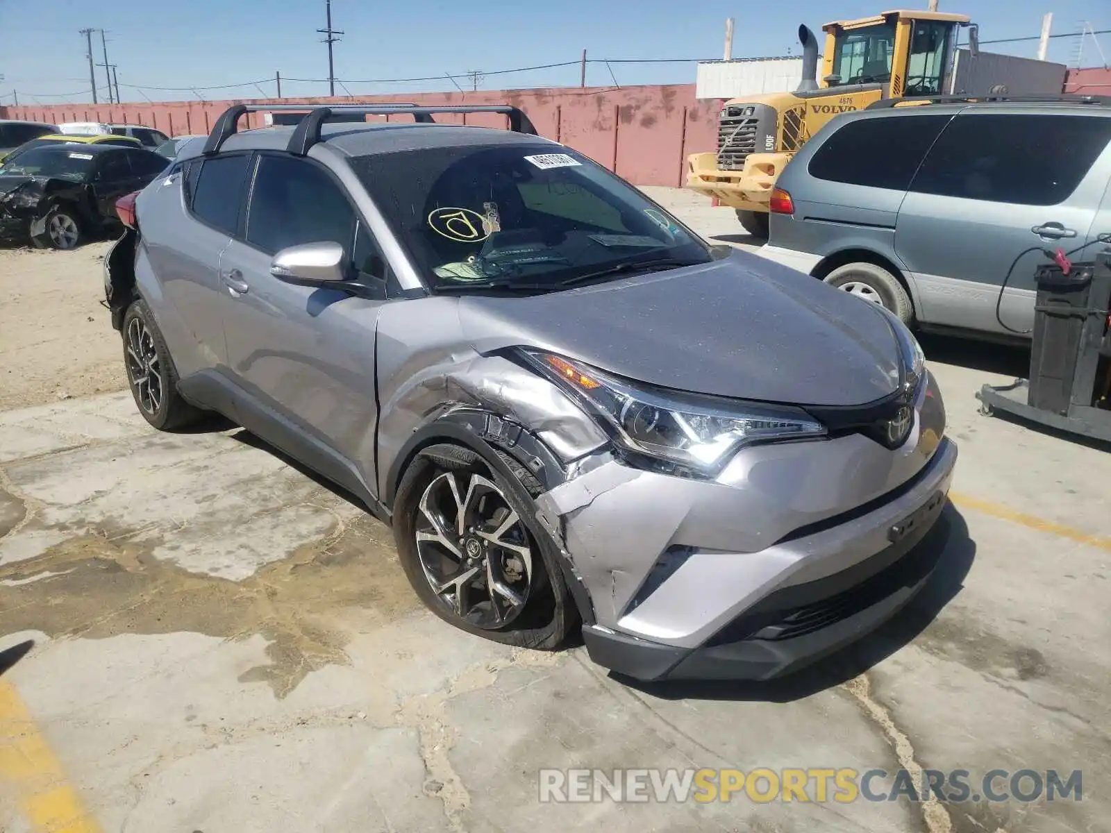 1 Photograph of a damaged car JTNKHMBXXK1044440 TOYOTA C-HR 2019