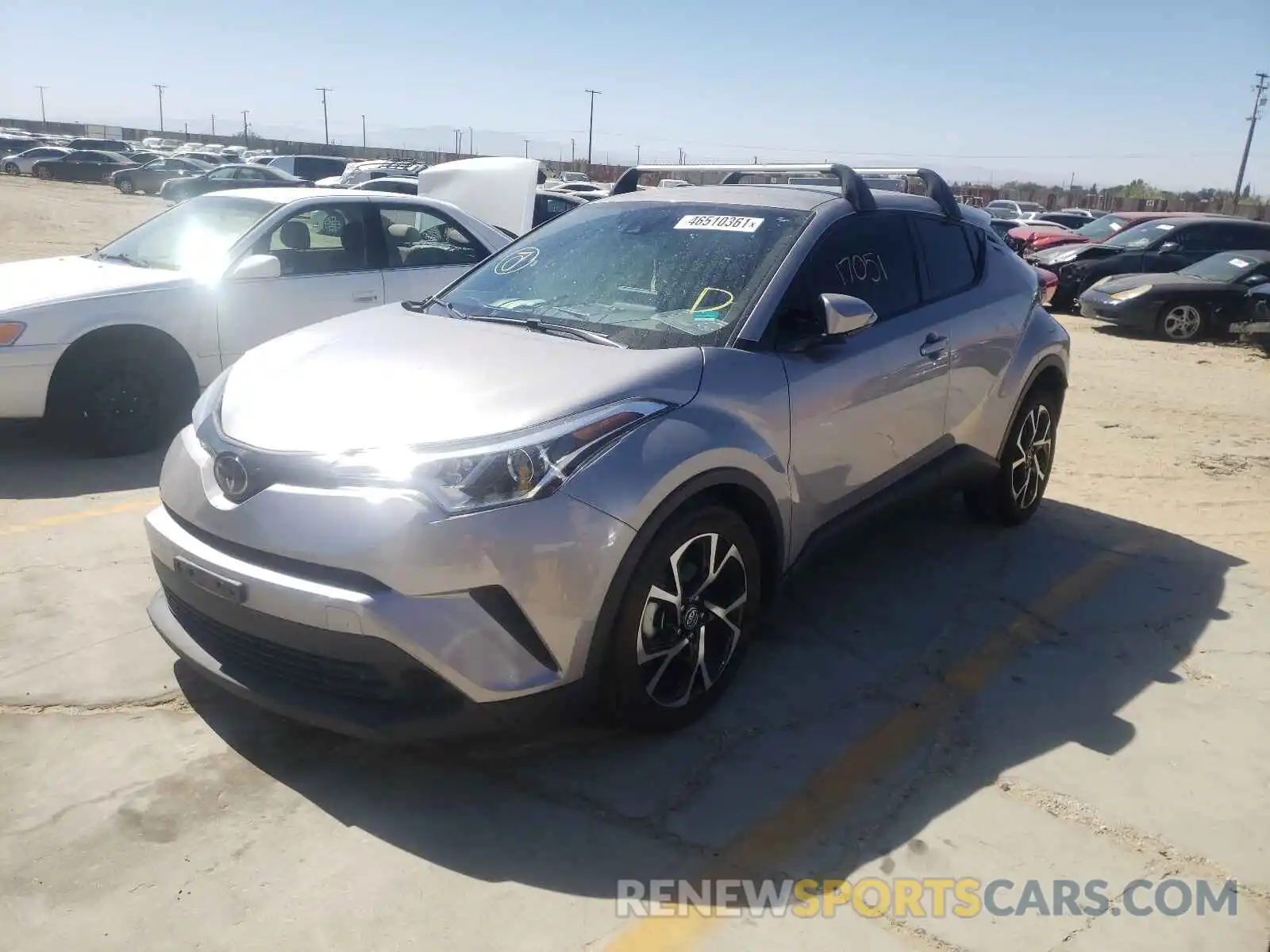 2 Photograph of a damaged car JTNKHMBXXK1044440 TOYOTA C-HR 2019