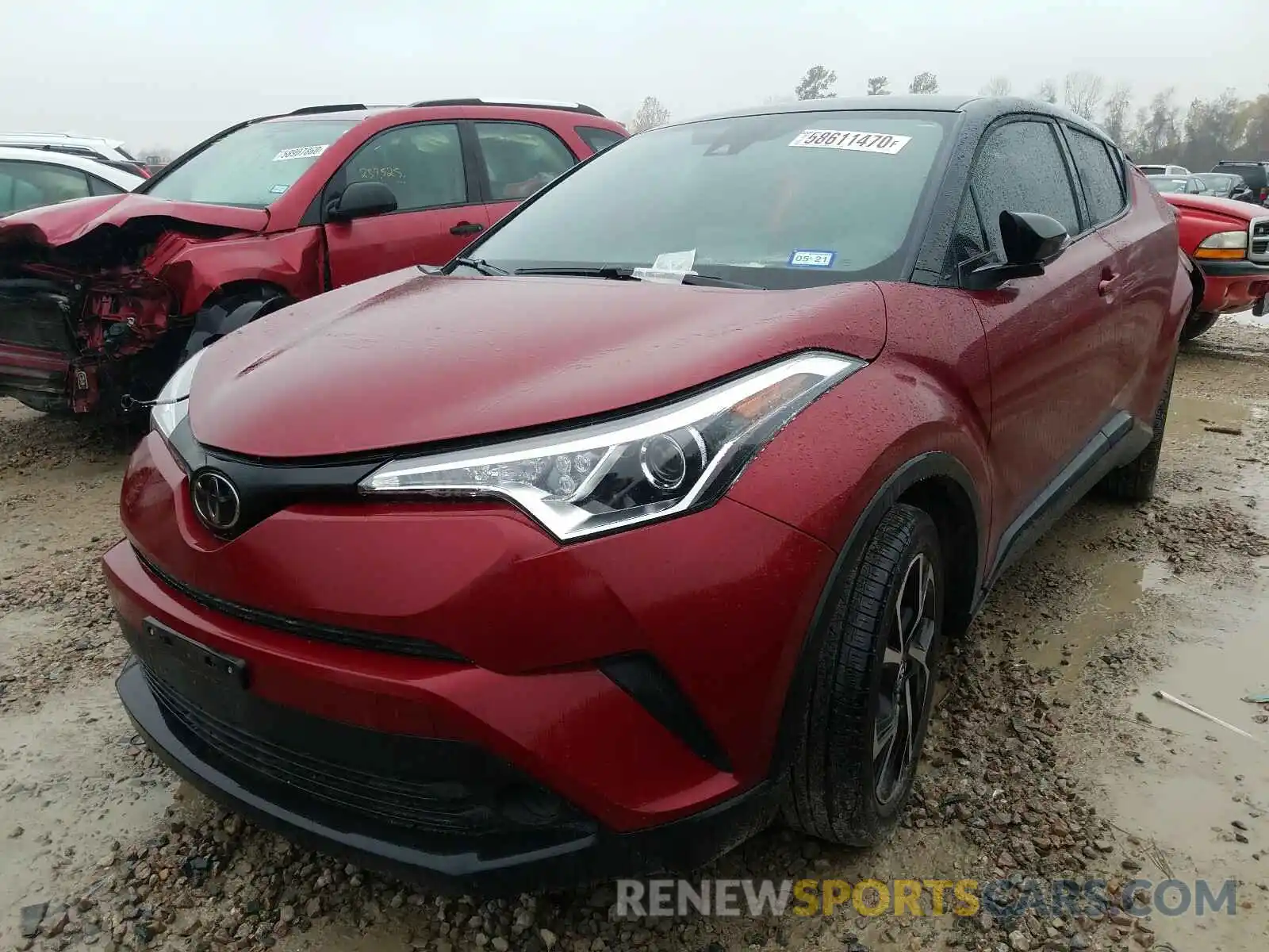 2 Фотография поврежденного автомобиля JTNKHMBXXK1044681 TOYOTA C-HR 2019