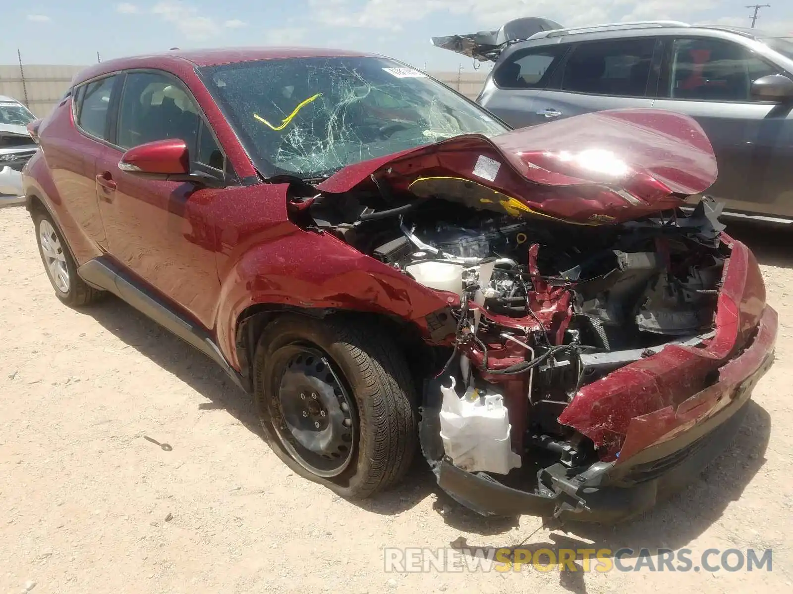 1 Photograph of a damaged car JTNKHMBXXK1047693 TOYOTA C-HR 2019