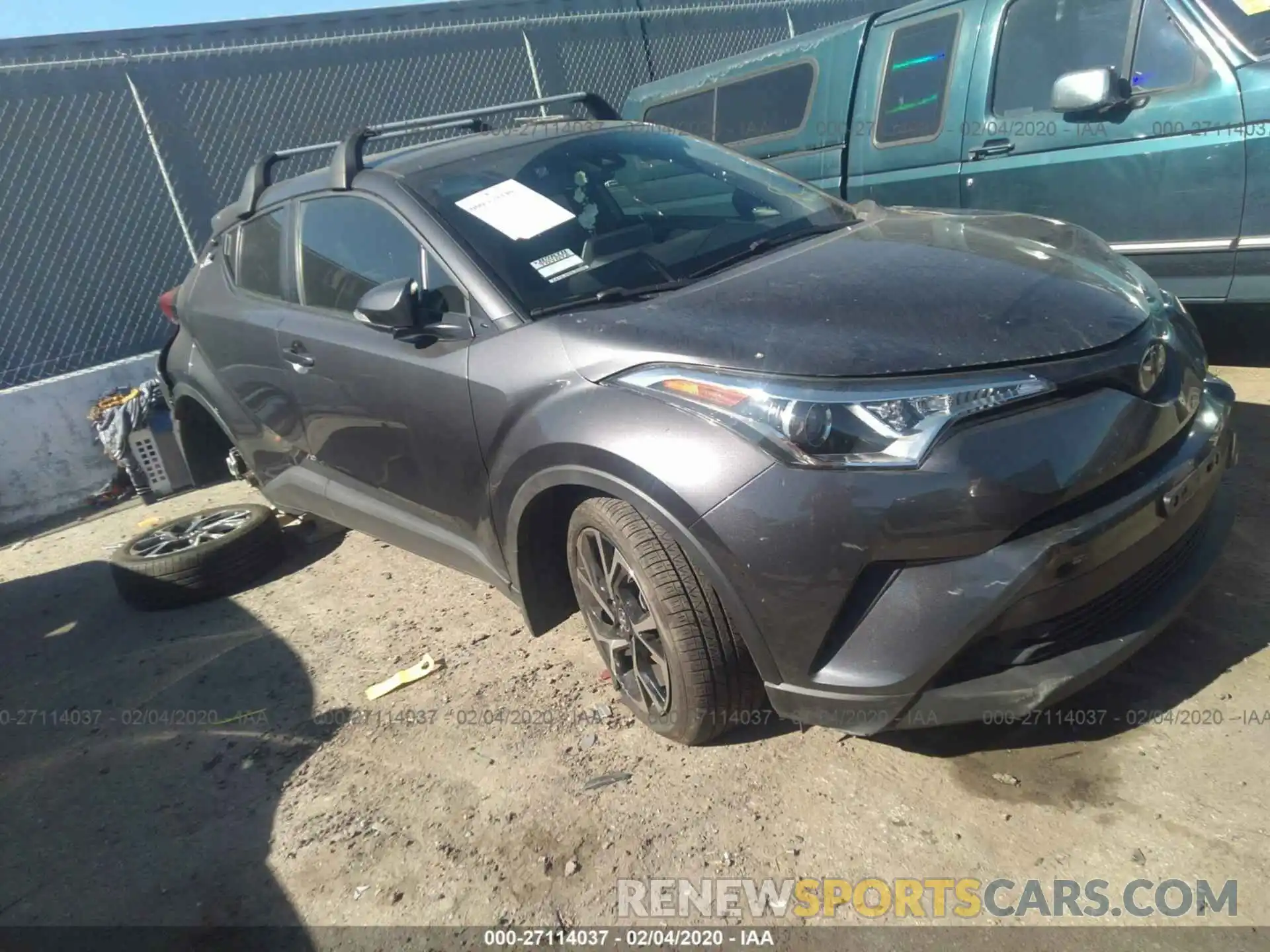 1 Photograph of a damaged car JTNKHMBXXK1048505 TOYOTA C-HR 2019