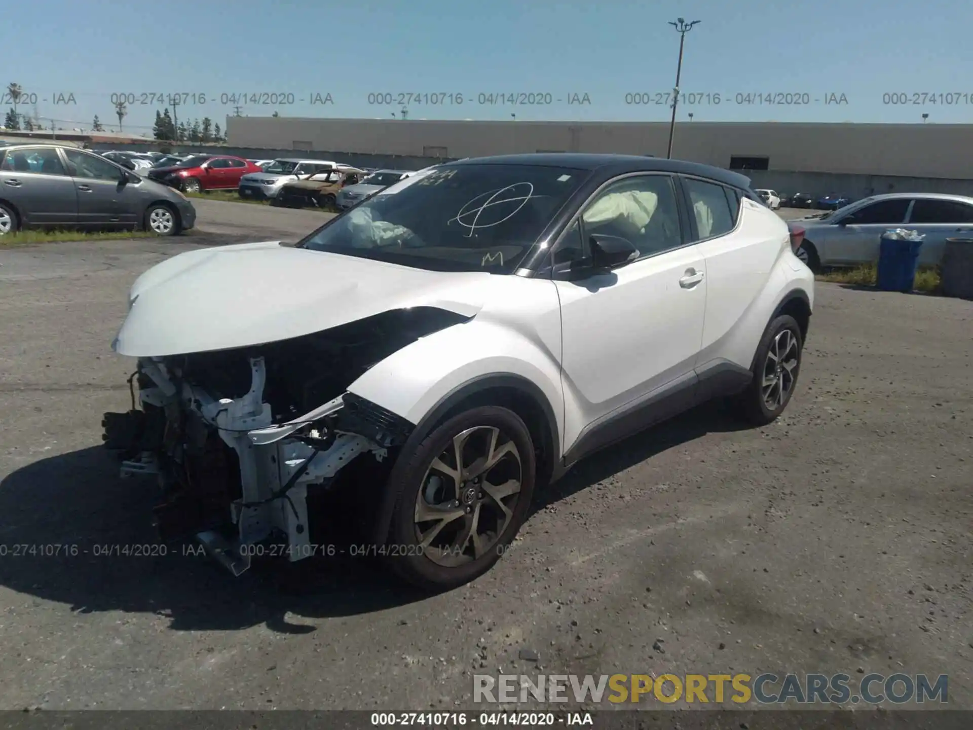 2 Photograph of a damaged car JTNKHMBXXK1049704 TOYOTA C-HR 2019