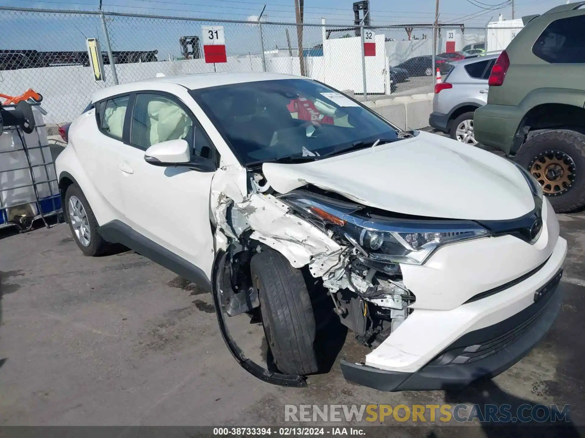 1 Photograph of a damaged car JTNKHMBXXK1051923 TOYOTA C-HR 2019