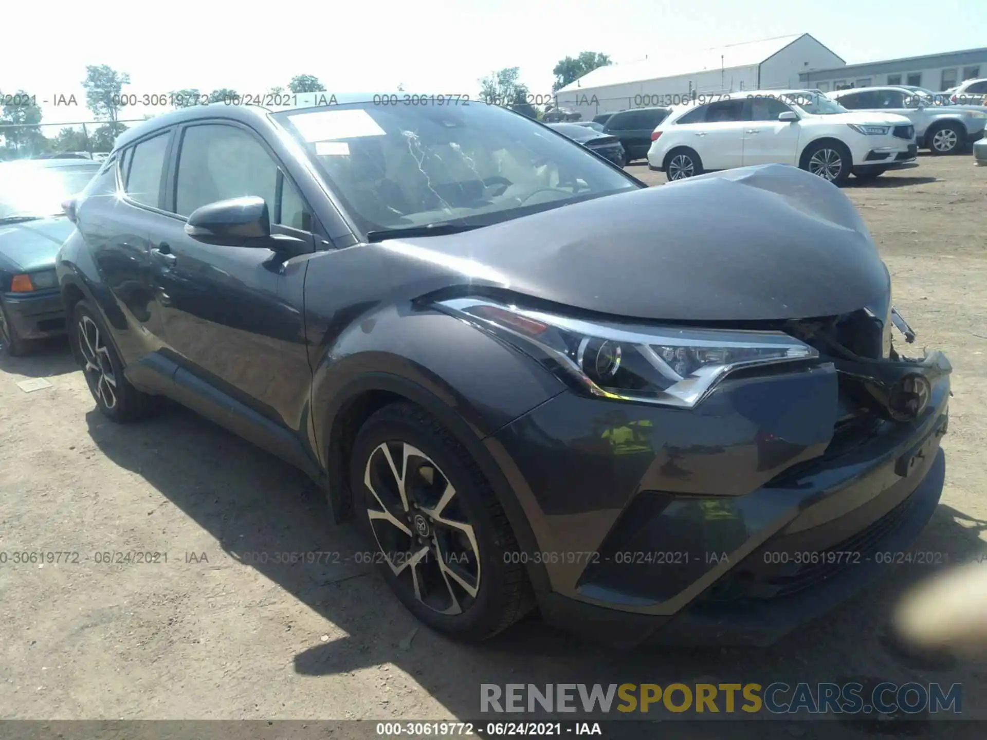 1 Photograph of a damaged car JTNKHMBXXK1053509 TOYOTA C-HR 2019