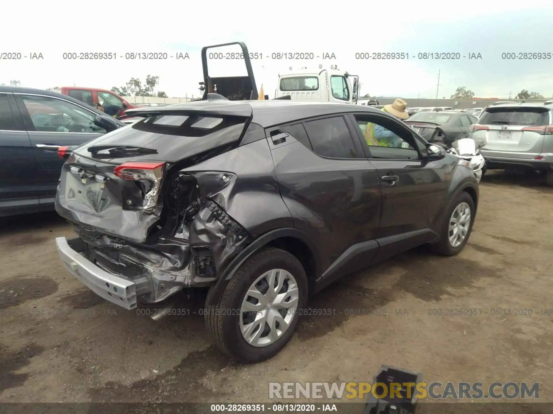 4 Фотография поврежденного автомобиля JTNKHMBXXK1054529 TOYOTA C-HR 2019