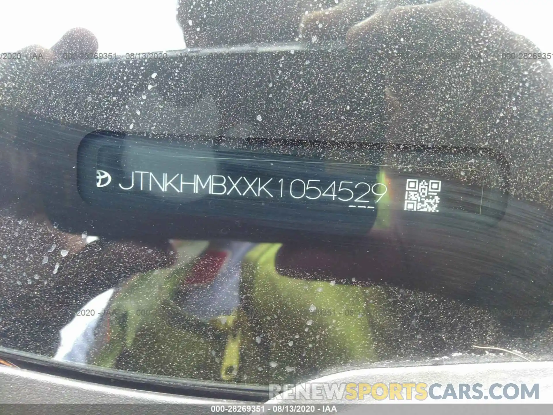 9 Photograph of a damaged car JTNKHMBXXK1054529 TOYOTA C-HR 2019