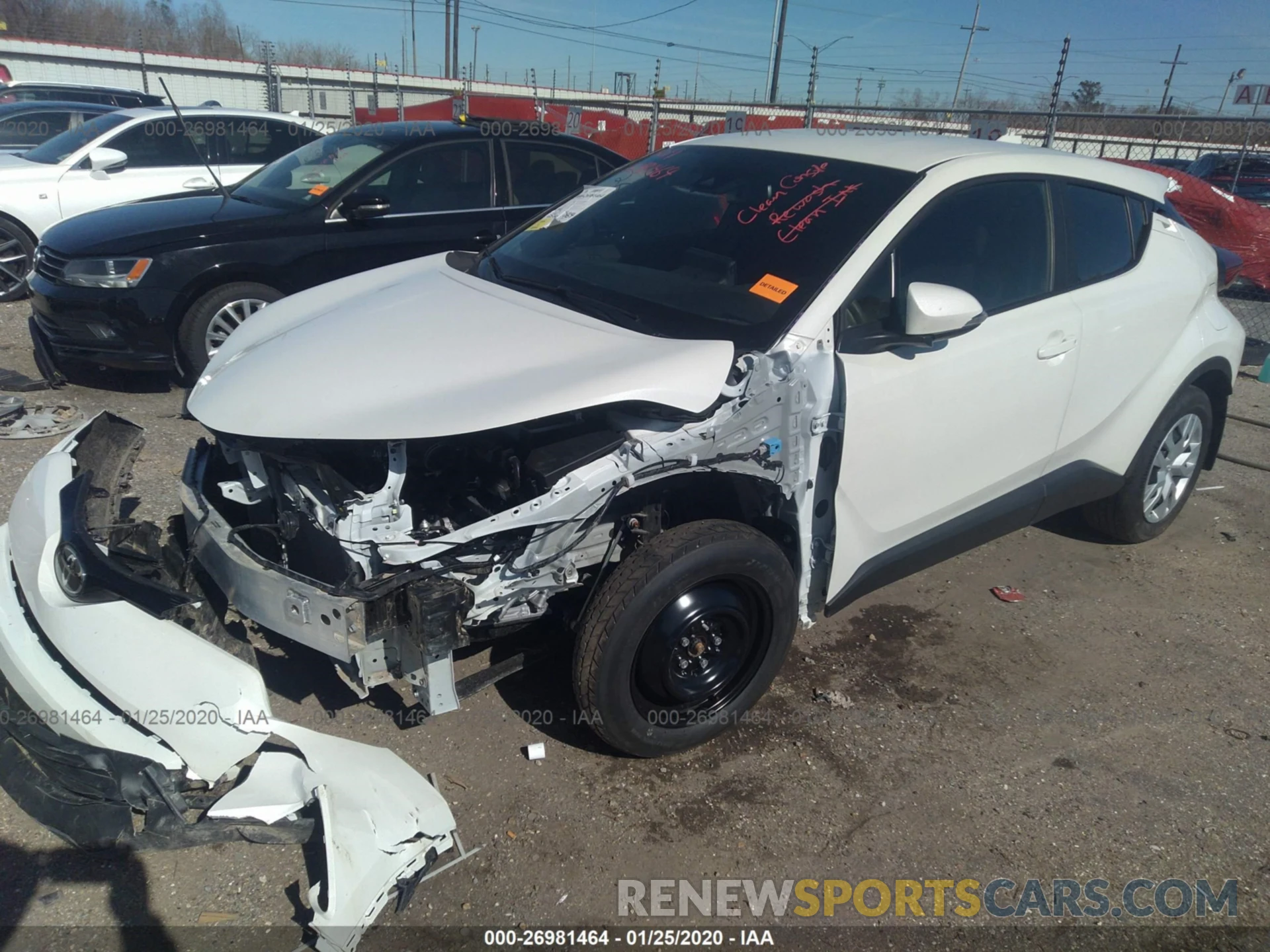 2 Photograph of a damaged car JTNKHMBXXK1054661 TOYOTA C-HR 2019