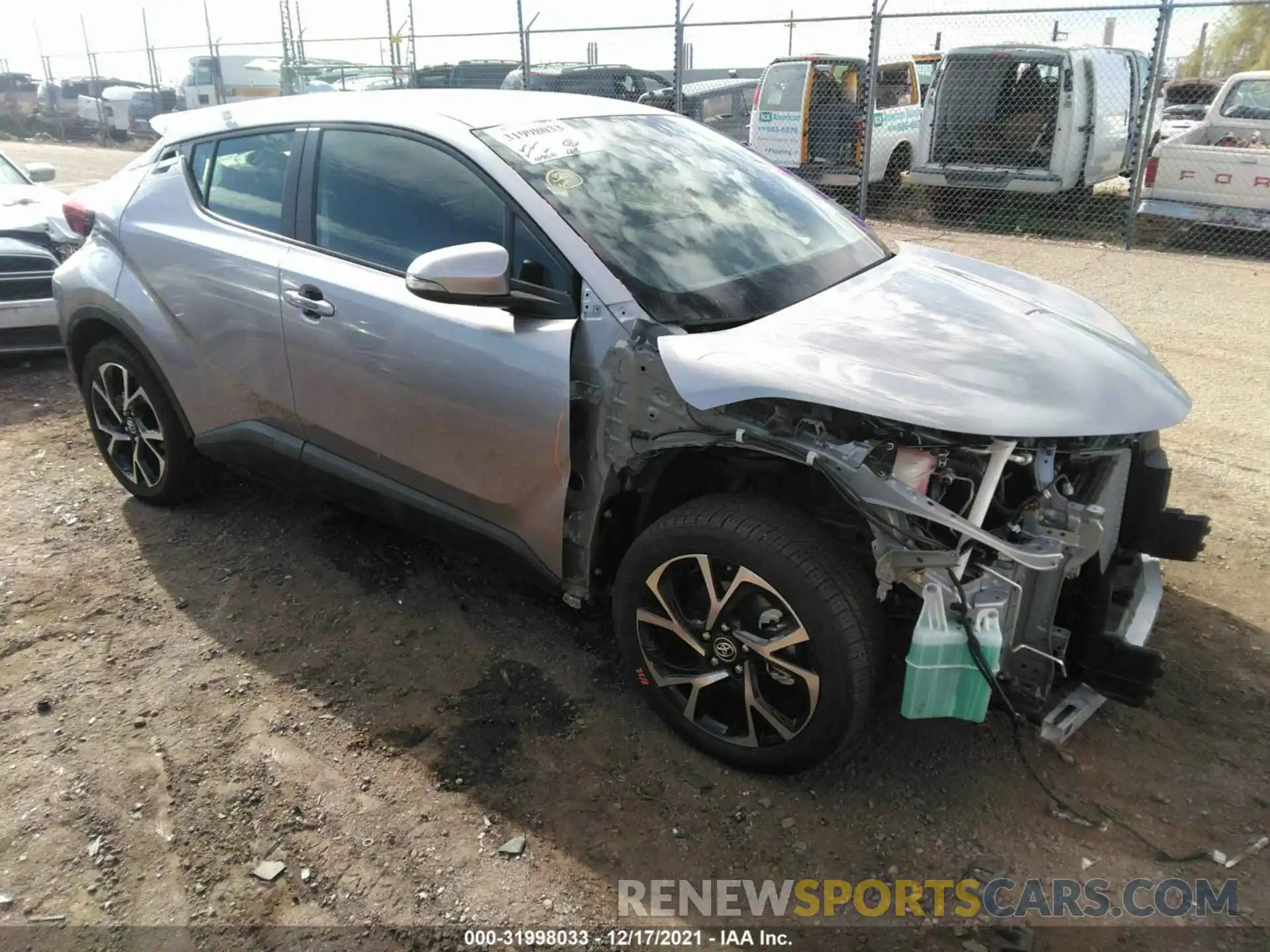 1 Photograph of a damaged car JTNKHMBXXK1058595 TOYOTA C-HR 2019