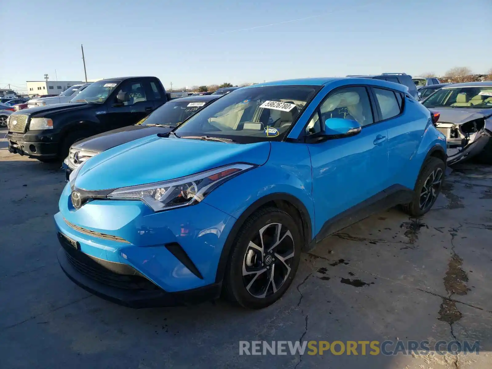 2 Photograph of a damaged car JTNKHMBXXK1061271 TOYOTA C-HR 2019