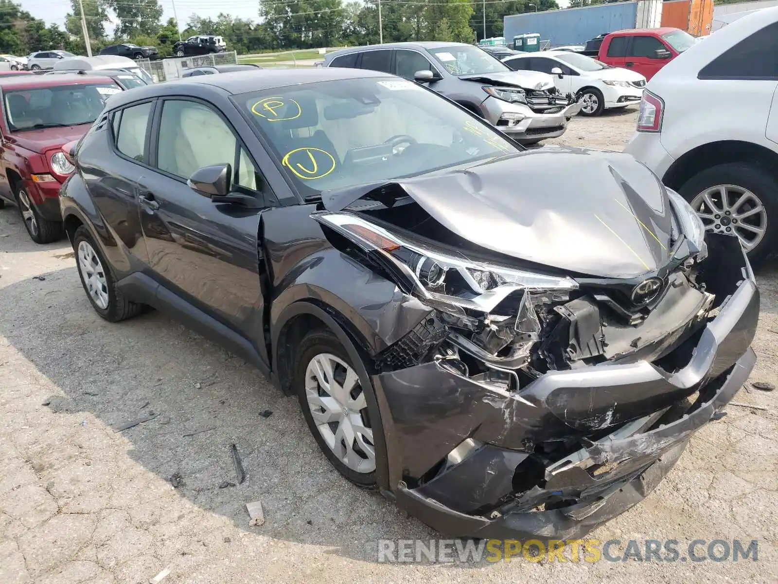 1 Photograph of a damaged car JTNKHMBXXK1061576 TOYOTA C-HR 2019