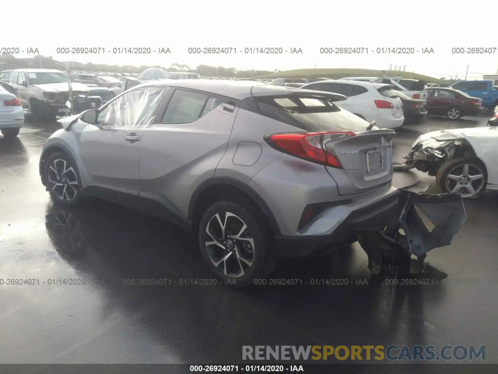 3 Photograph of a damaged car JTNKHMBXXK1062002 TOYOTA C-HR 2019