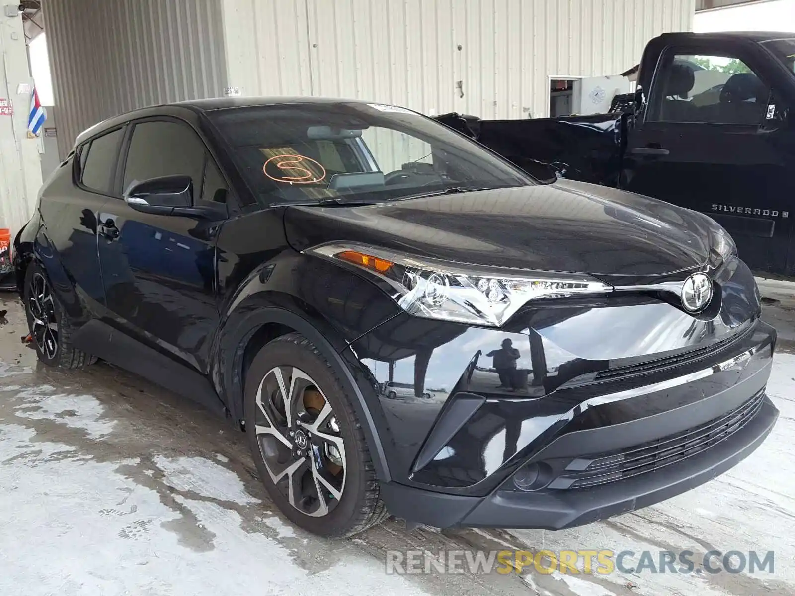 1 Photograph of a damaged car JTNKHMBXXK1062419 TOYOTA C-HR 2019