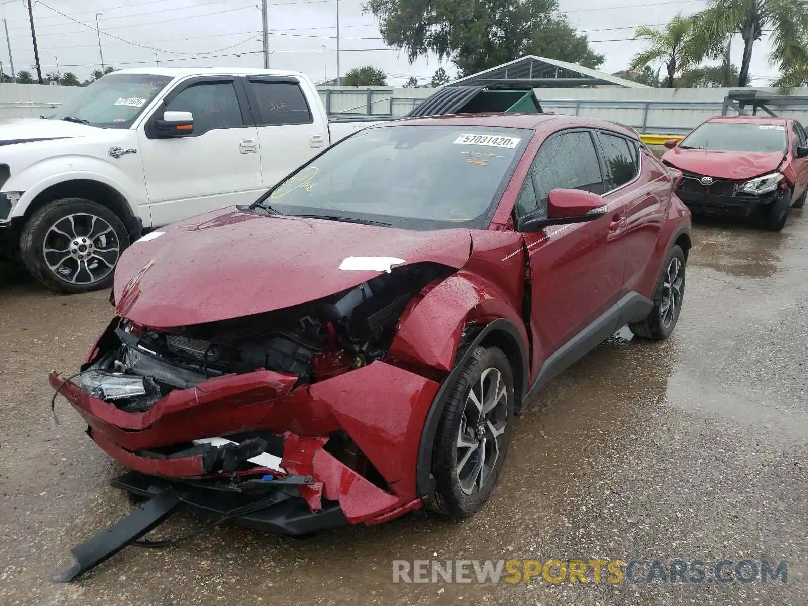 2 Photograph of a damaged car NMTKHMBX0KR068302 TOYOTA C-HR 2019