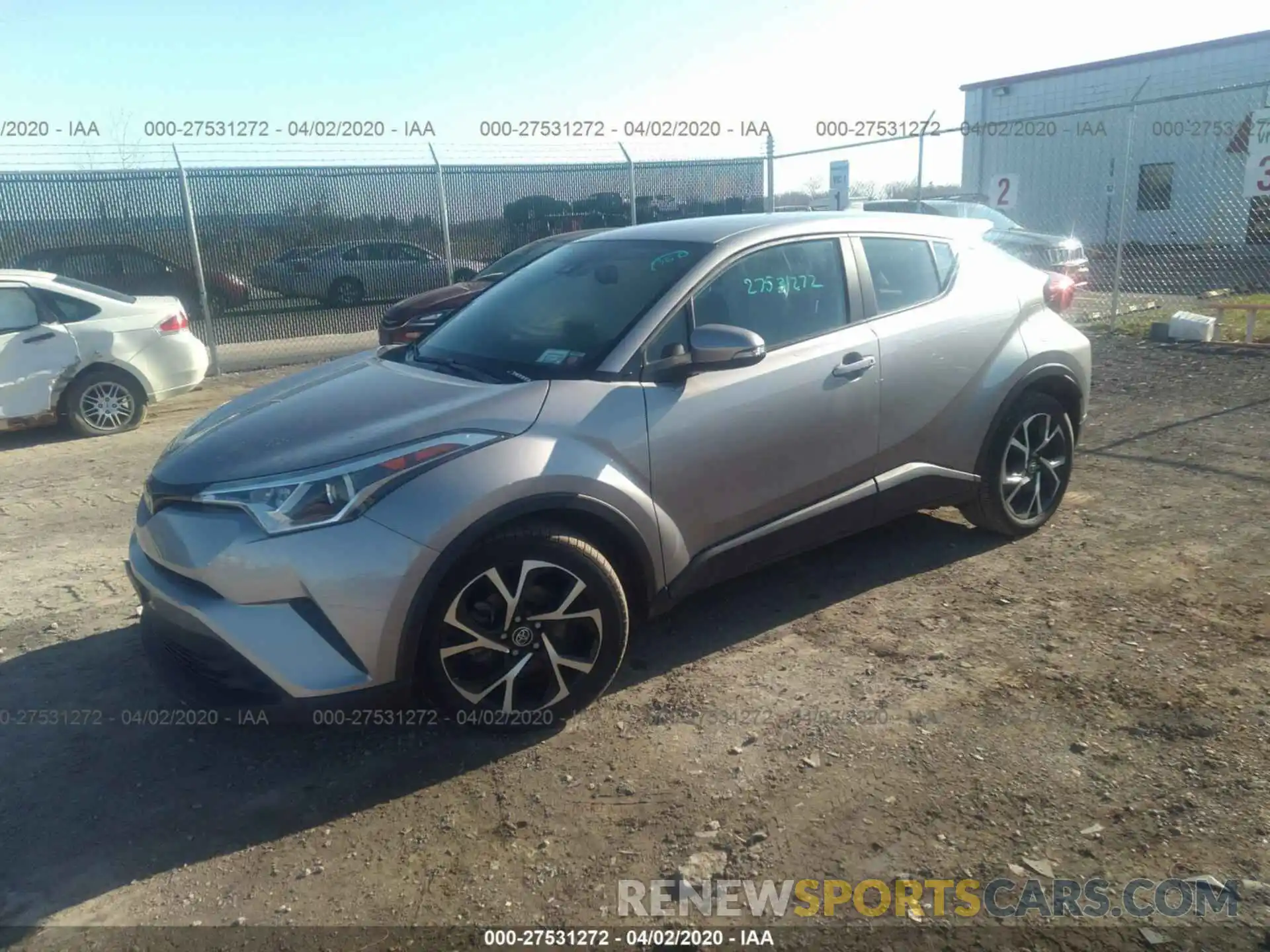 2 Фотография поврежденного автомобиля NMTKHMBX0KR071751 TOYOTA C-HR 2019