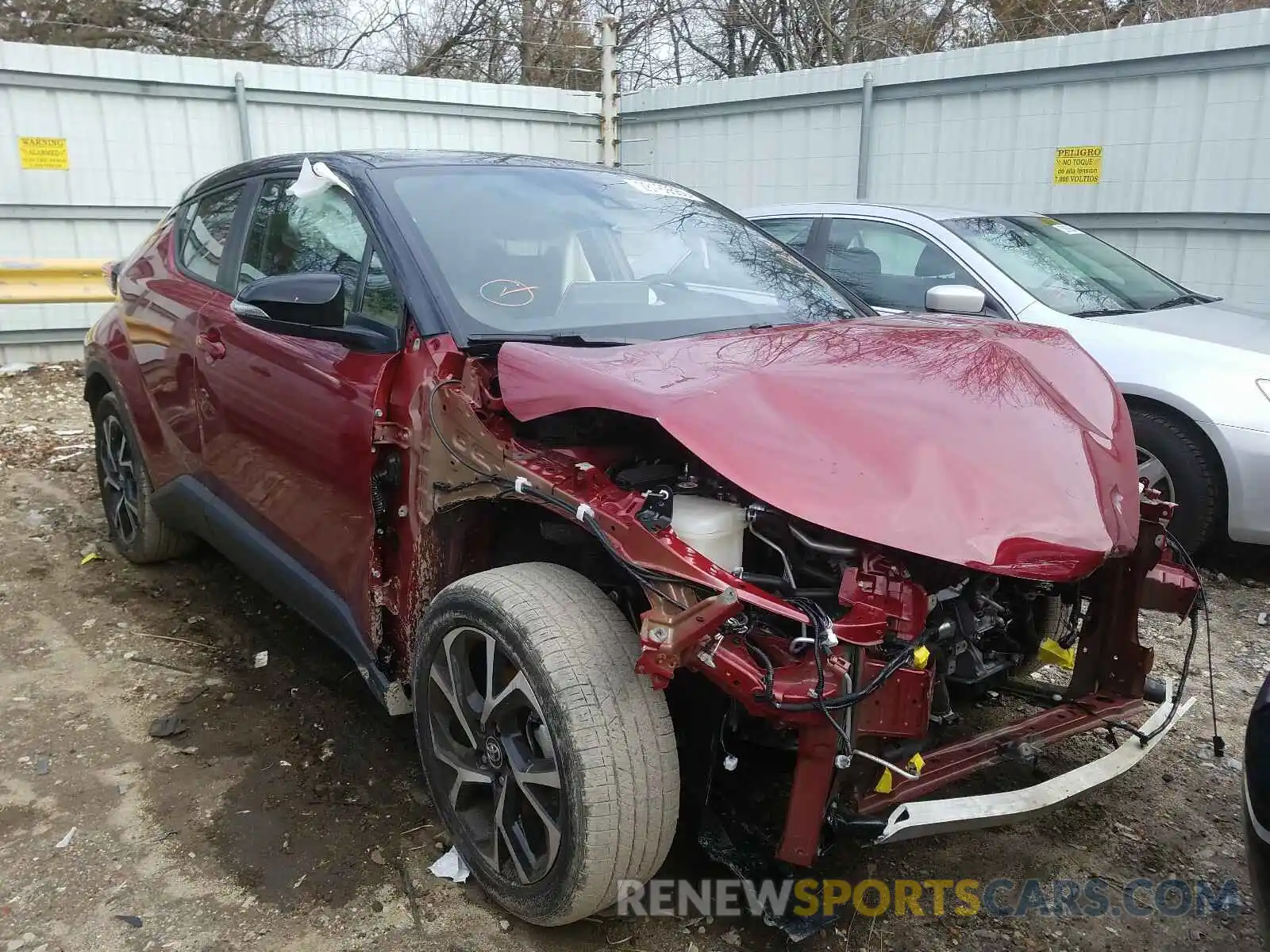 1 Photograph of a damaged car NMTKHMBX0KR072754 TOYOTA C-HR 2019