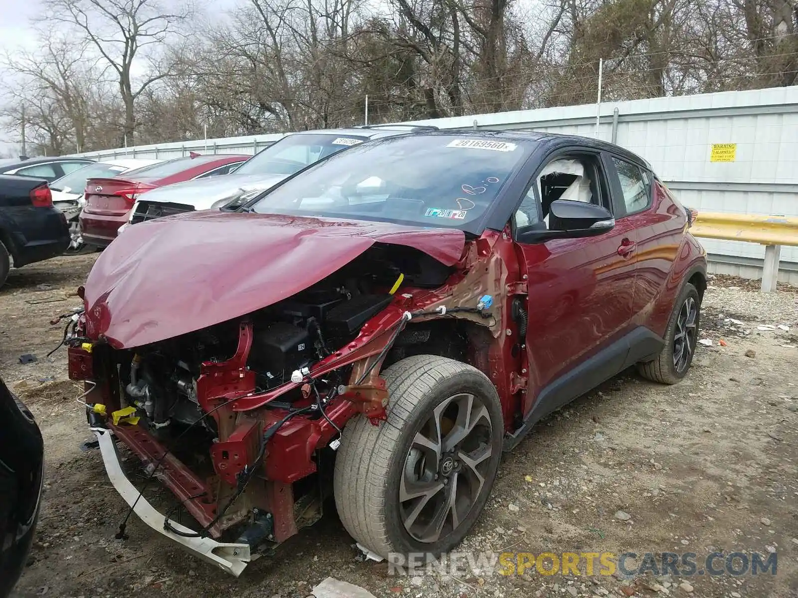 2 Photograph of a damaged car NMTKHMBX0KR072754 TOYOTA C-HR 2019