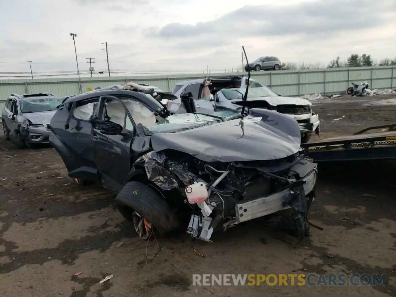 1 Photograph of a damaged car NMTKHMBX0KR073628 TOYOTA C-HR 2019