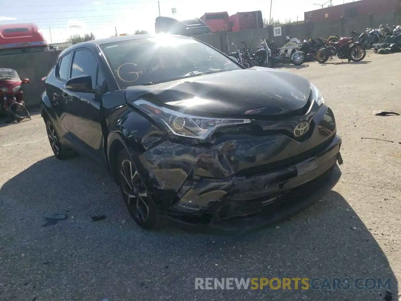 1 Photograph of a damaged car NMTKHMBX0KR075220 TOYOTA C-HR 2019