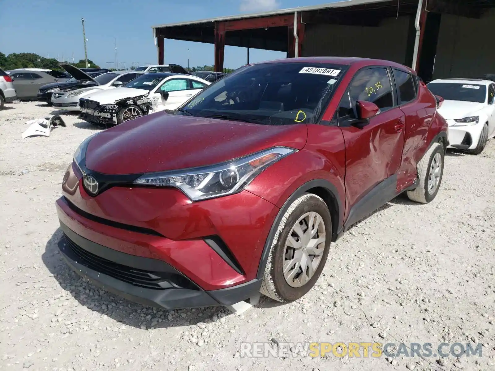 2 Фотография поврежденного автомобиля NMTKHMBX0KR076755 TOYOTA C-HR 2019