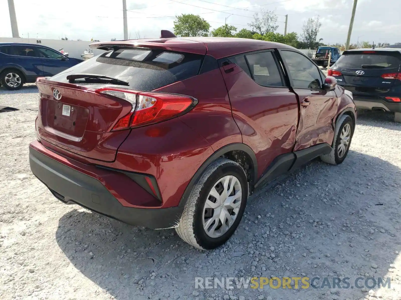 4 Photograph of a damaged car NMTKHMBX0KR076755 TOYOTA C-HR 2019