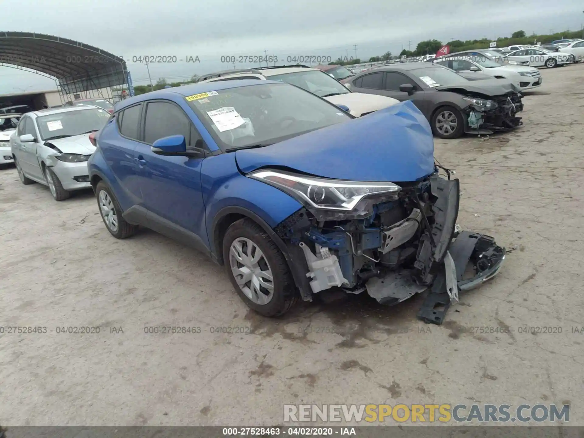 1 Photograph of a damaged car NMTKHMBX0KR083186 TOYOTA C-HR 2019