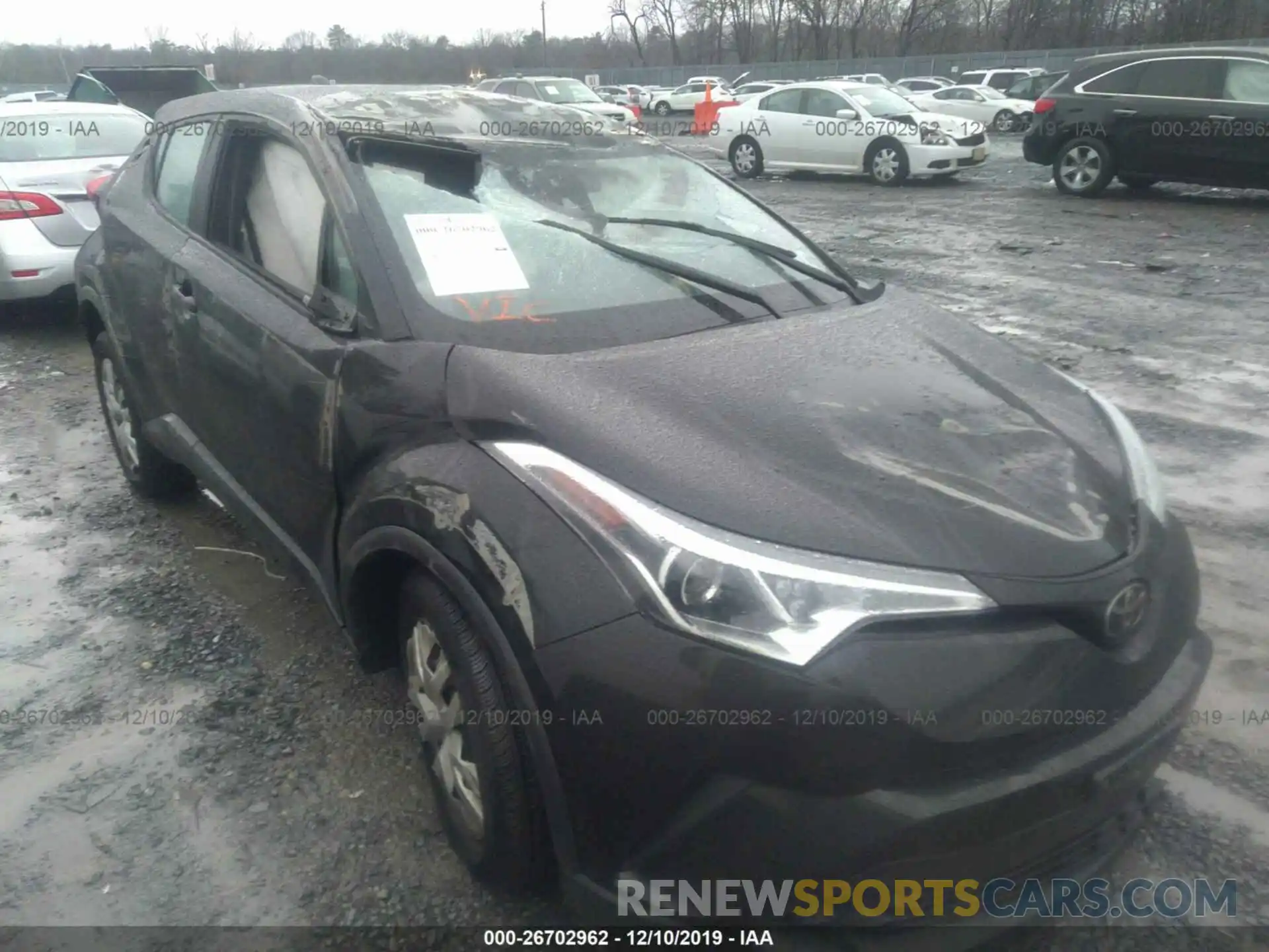 1 Photograph of a damaged car NMTKHMBX0KR086363 TOYOTA C-HR 2019