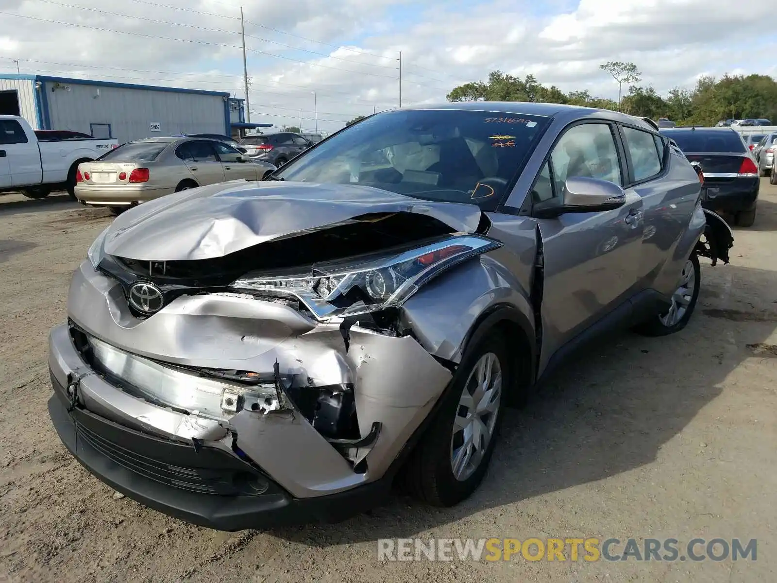 2 Photograph of a damaged car NMTKHMBX0KR086685 TOYOTA C-HR 2019