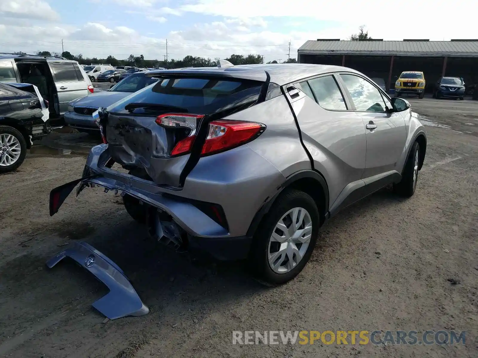 4 Фотография поврежденного автомобиля NMTKHMBX0KR086685 TOYOTA C-HR 2019