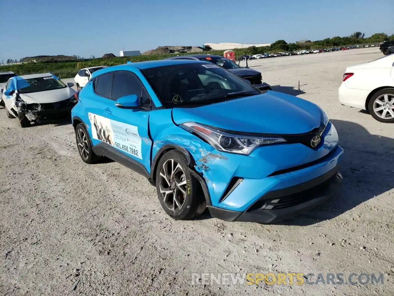 1 Photograph of a damaged car NMTKHMBX0KR088694 TOYOTA C-HR 2019