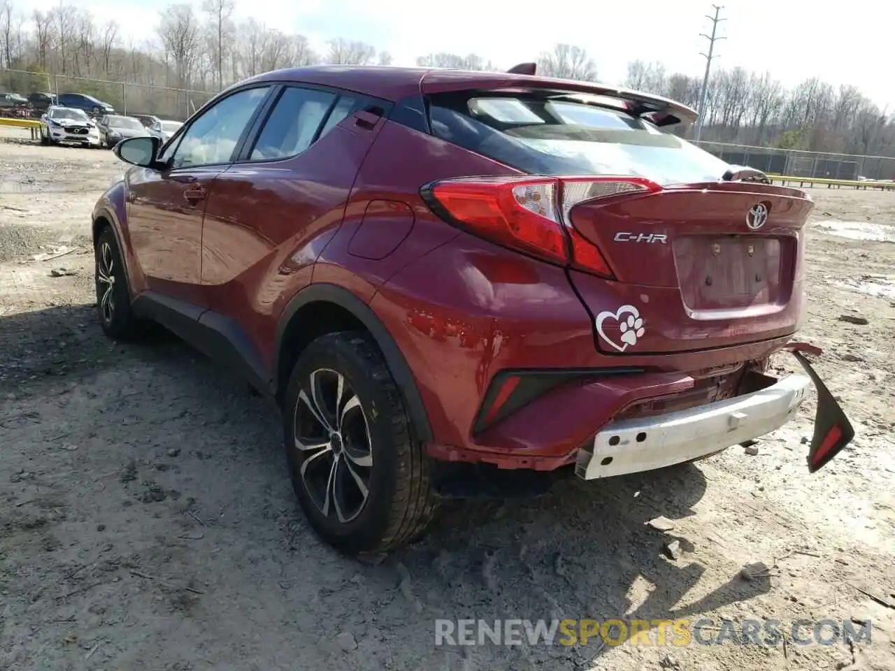 3 Фотография поврежденного автомобиля NMTKHMBX0KR090364 TOYOTA C-HR 2019