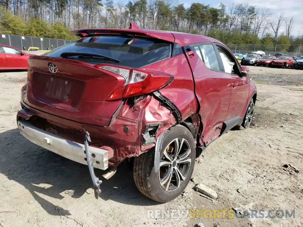 4 Фотография поврежденного автомобиля NMTKHMBX0KR090364 TOYOTA C-HR 2019