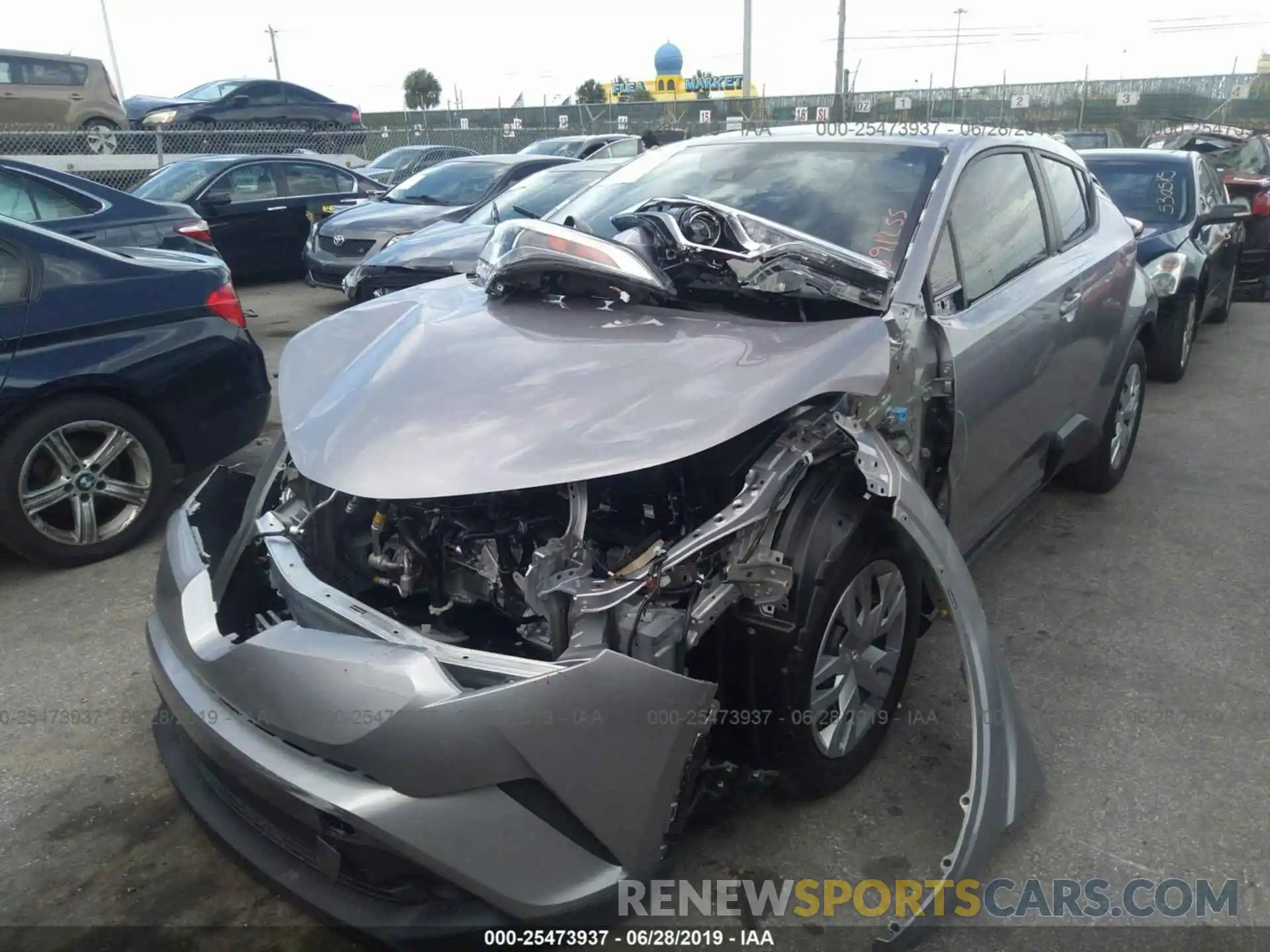 2 Photograph of a damaged car NMTKHMBX0KR091255 TOYOTA C-HR 2019