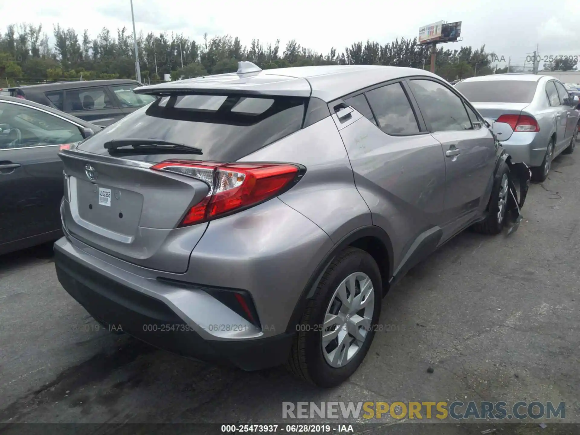 4 Photograph of a damaged car NMTKHMBX0KR091255 TOYOTA C-HR 2019